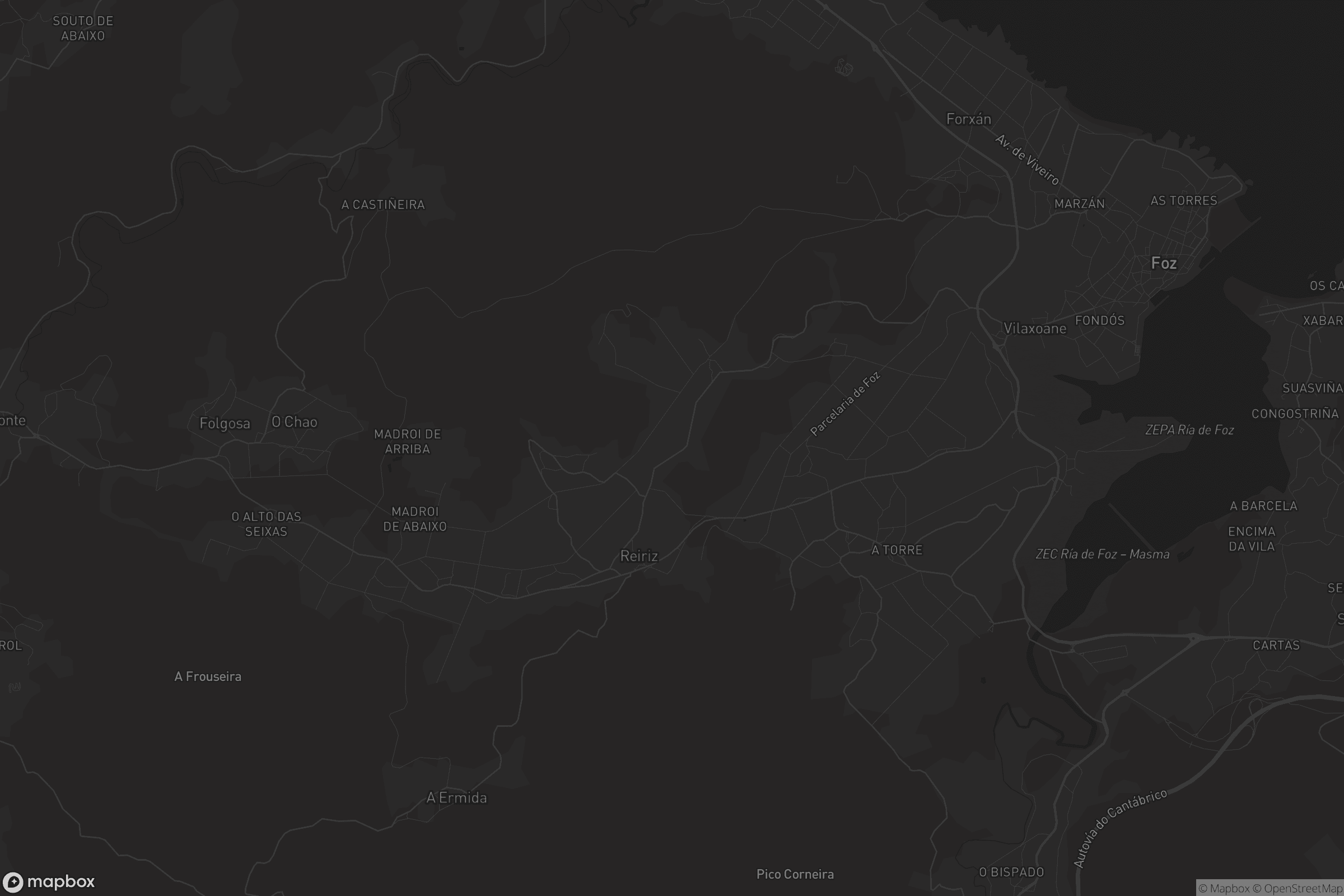 Mapa de San Martiño de Mondoñedo
