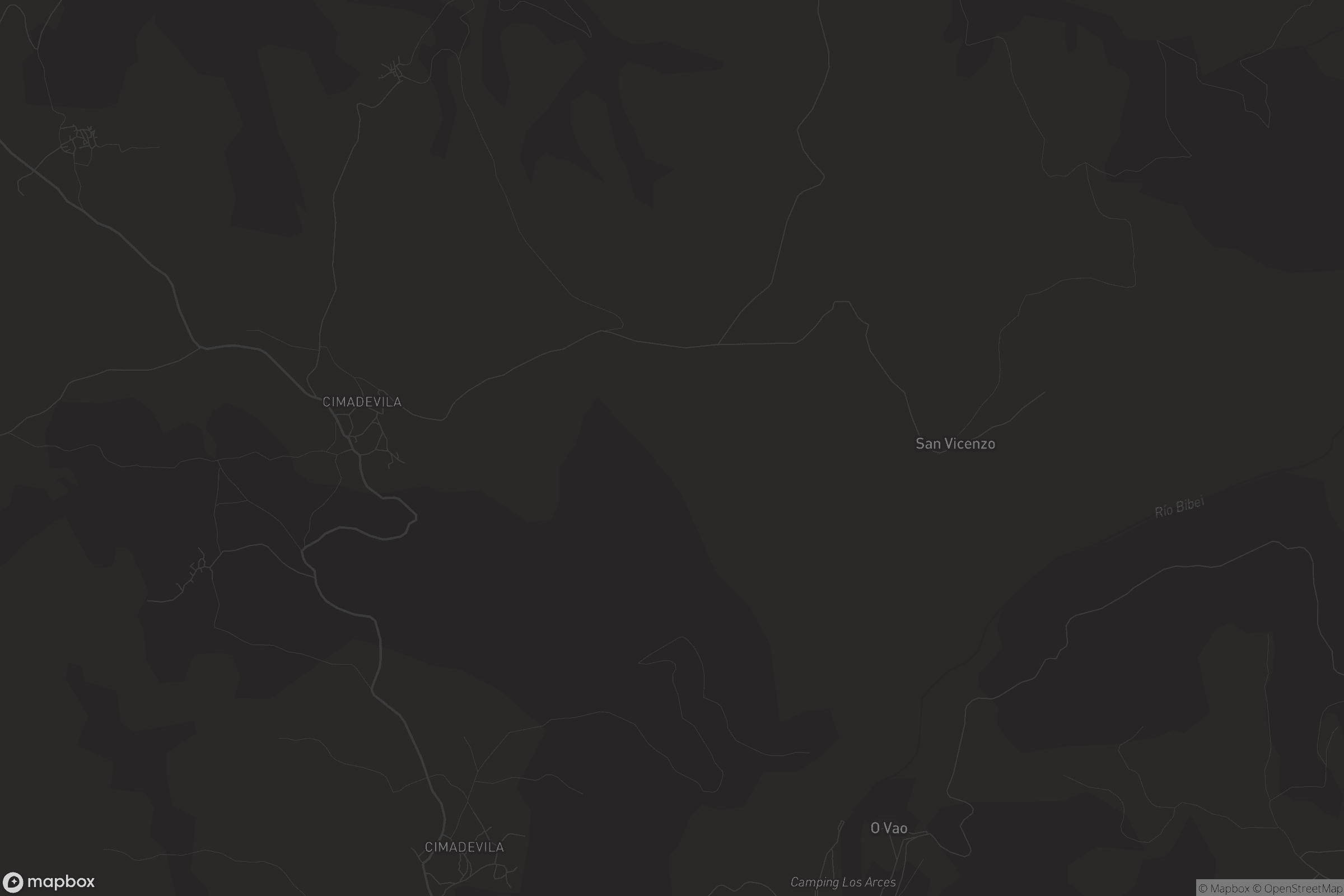 Mapa de San Miguel de Bidueira