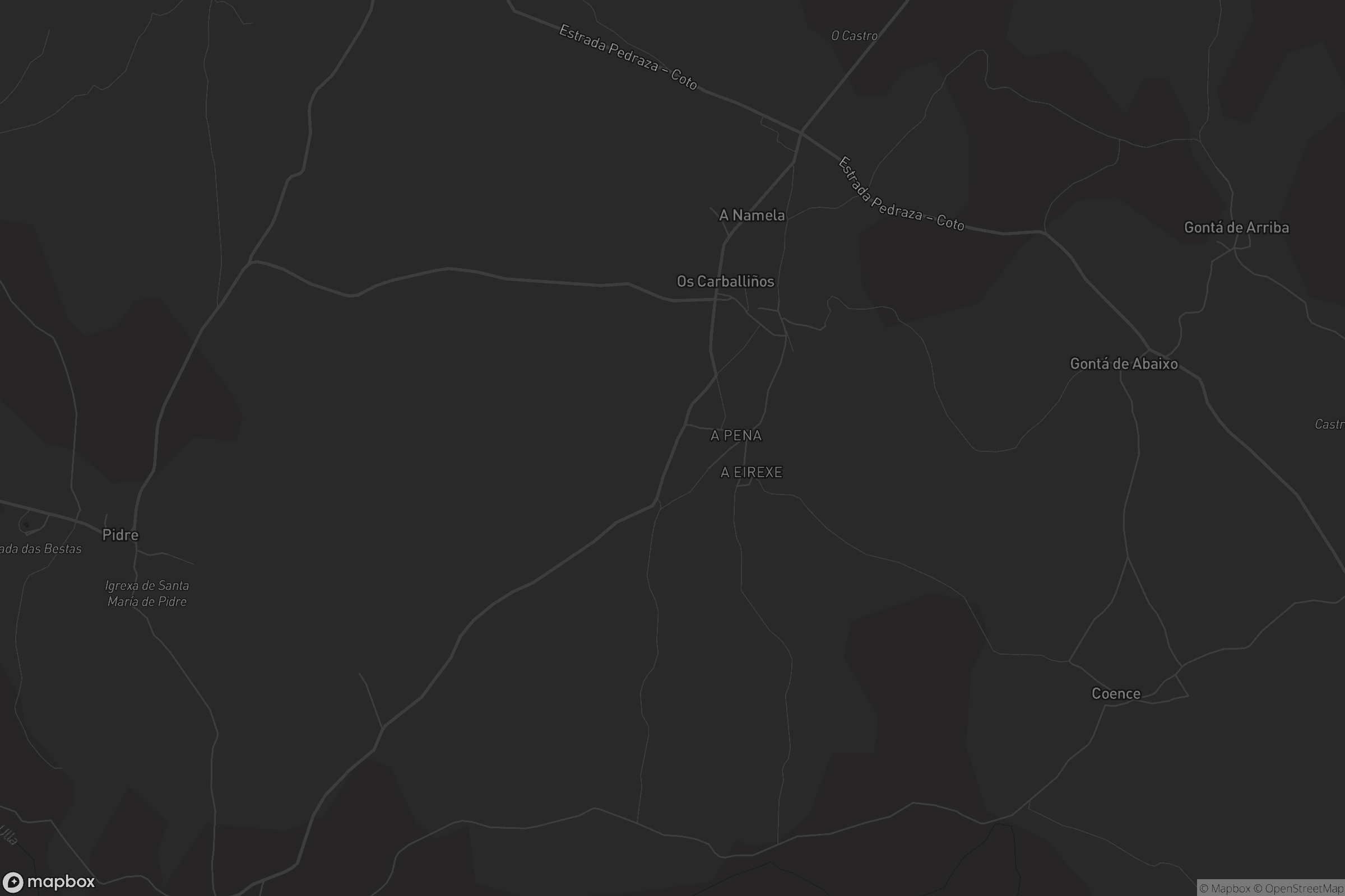 Mapa de San Miguel de Coence