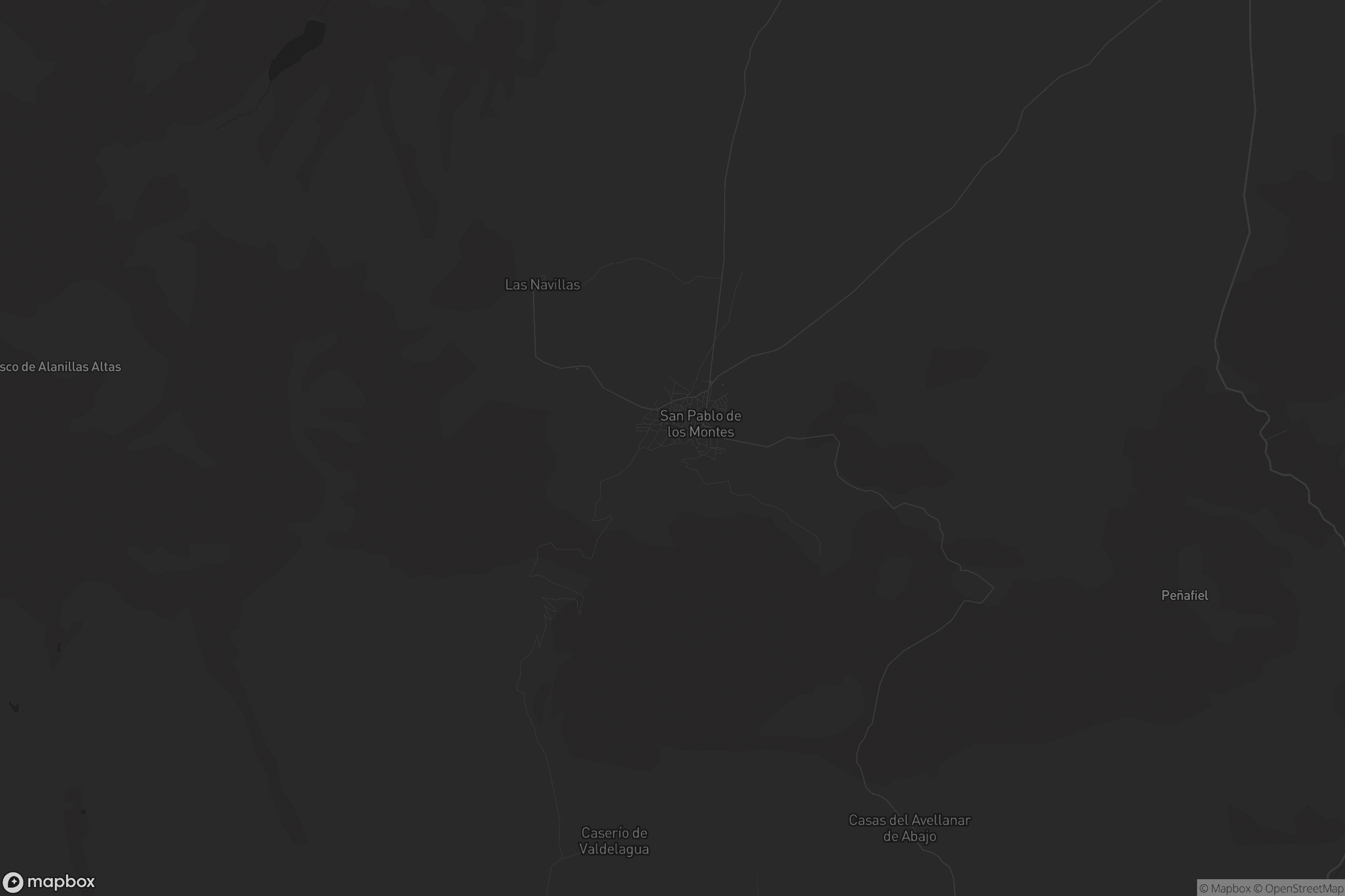 Mapa de San Pablo de los Montes