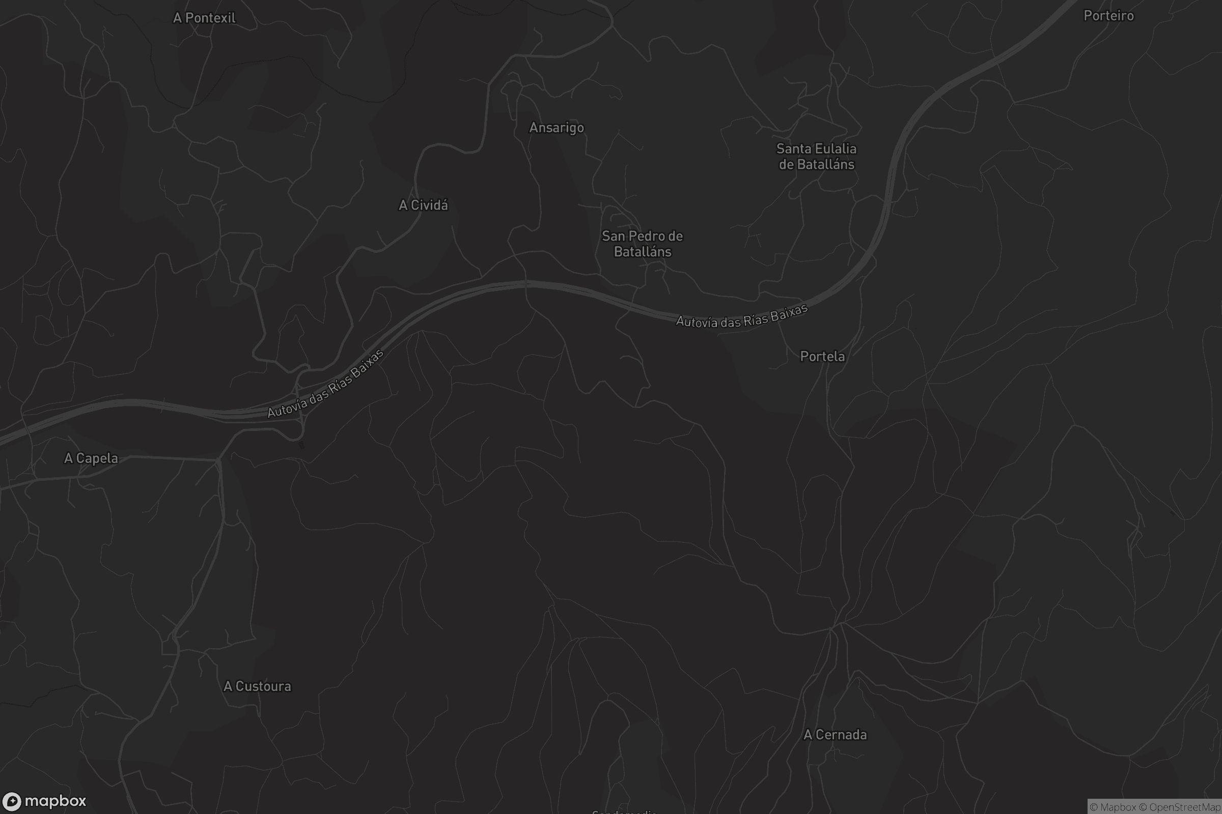 Mapa de San Pedro de Batalláns