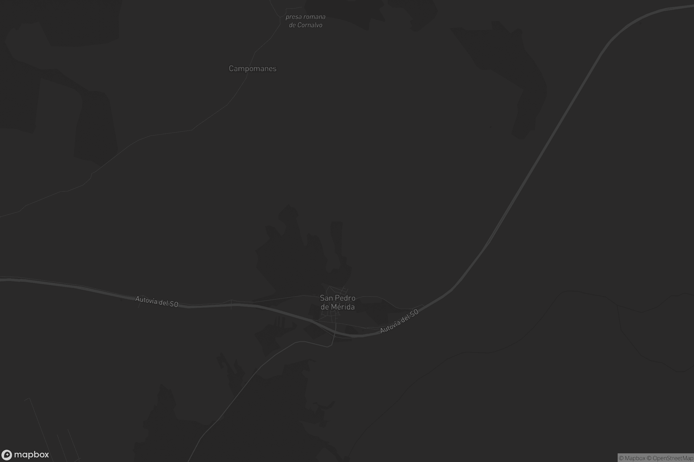 Mapa de San Pedro de Mérida