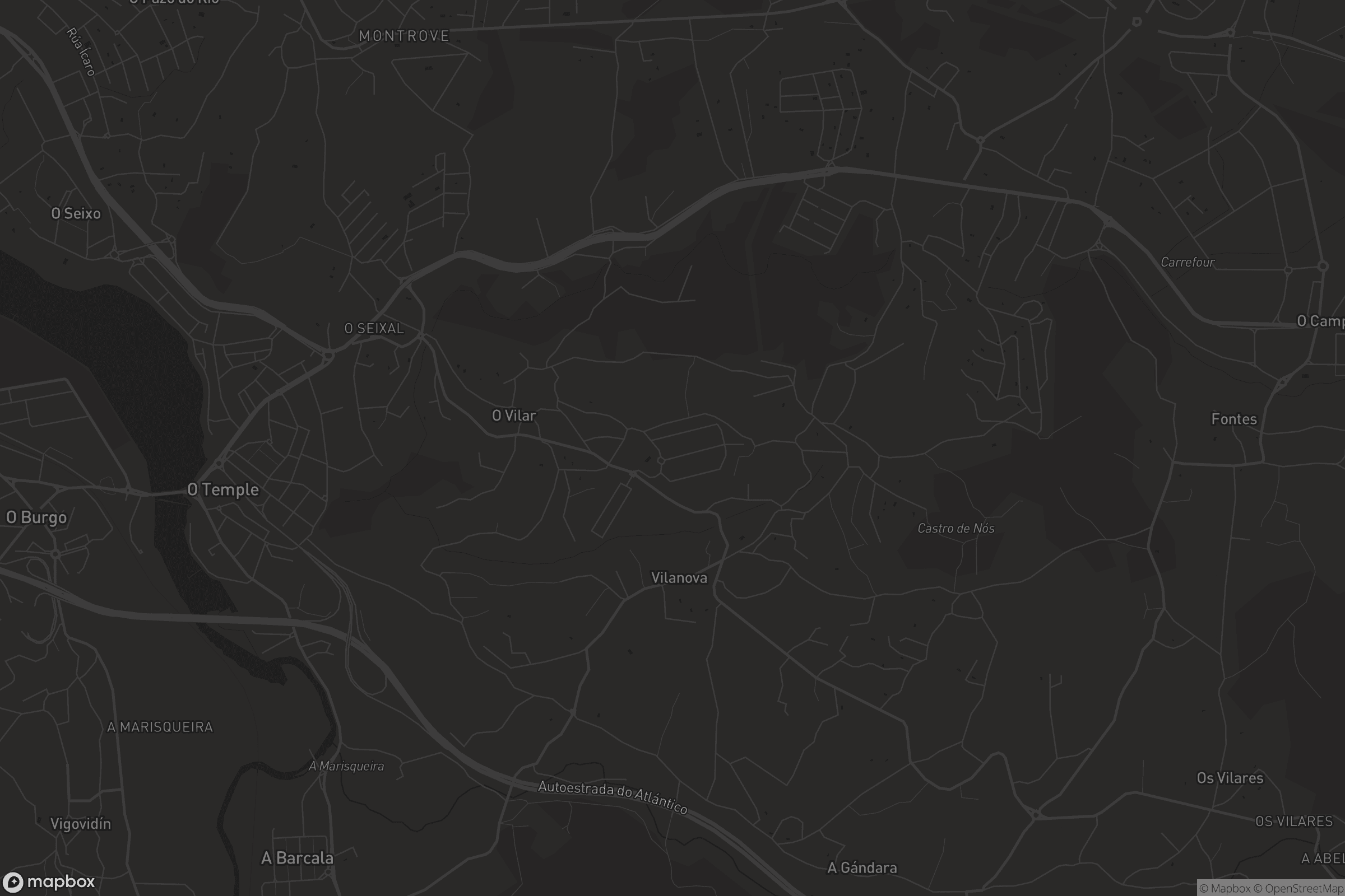 Mapa de San Pedro de Nós