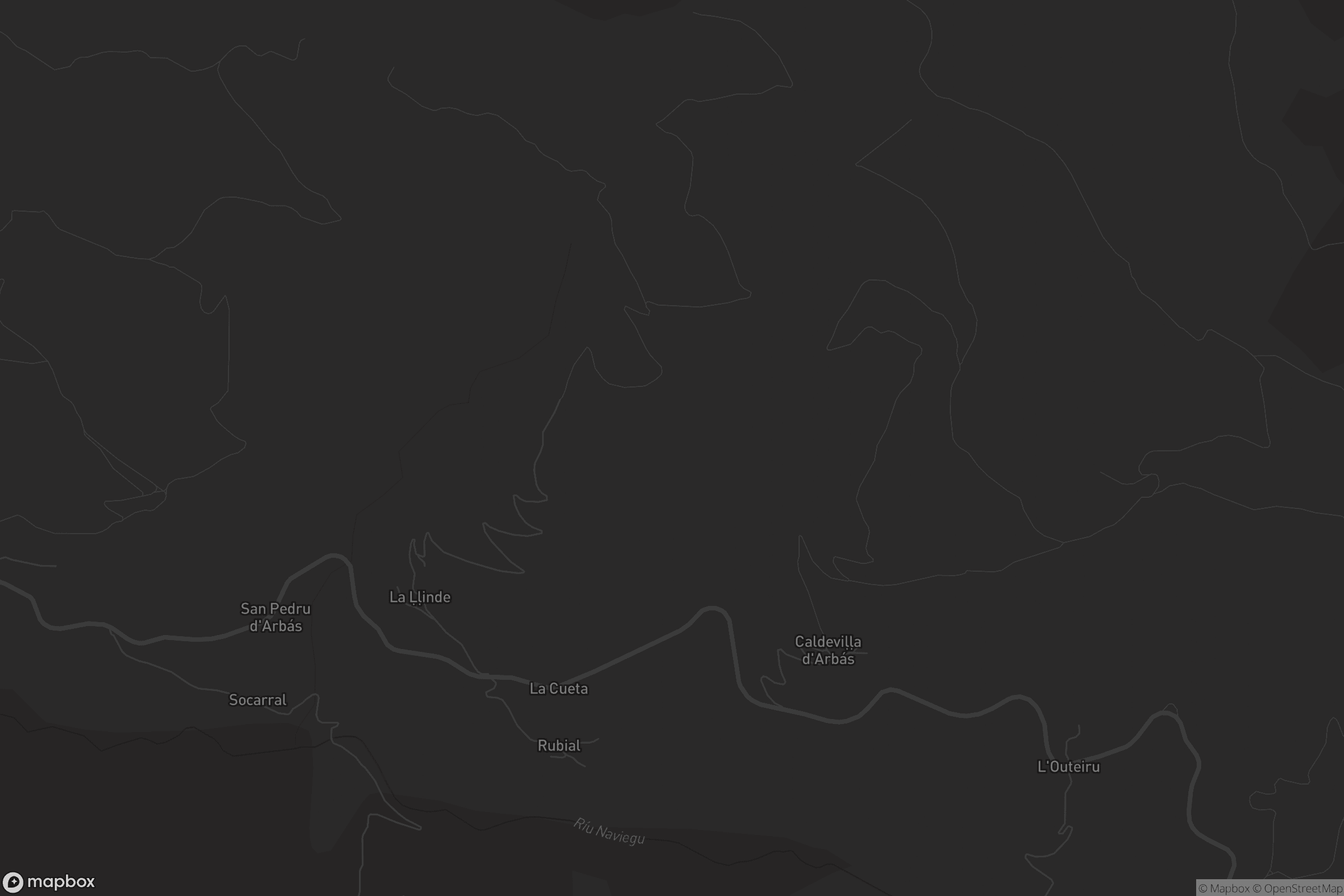 Mapa de San Pedru d'Arbas