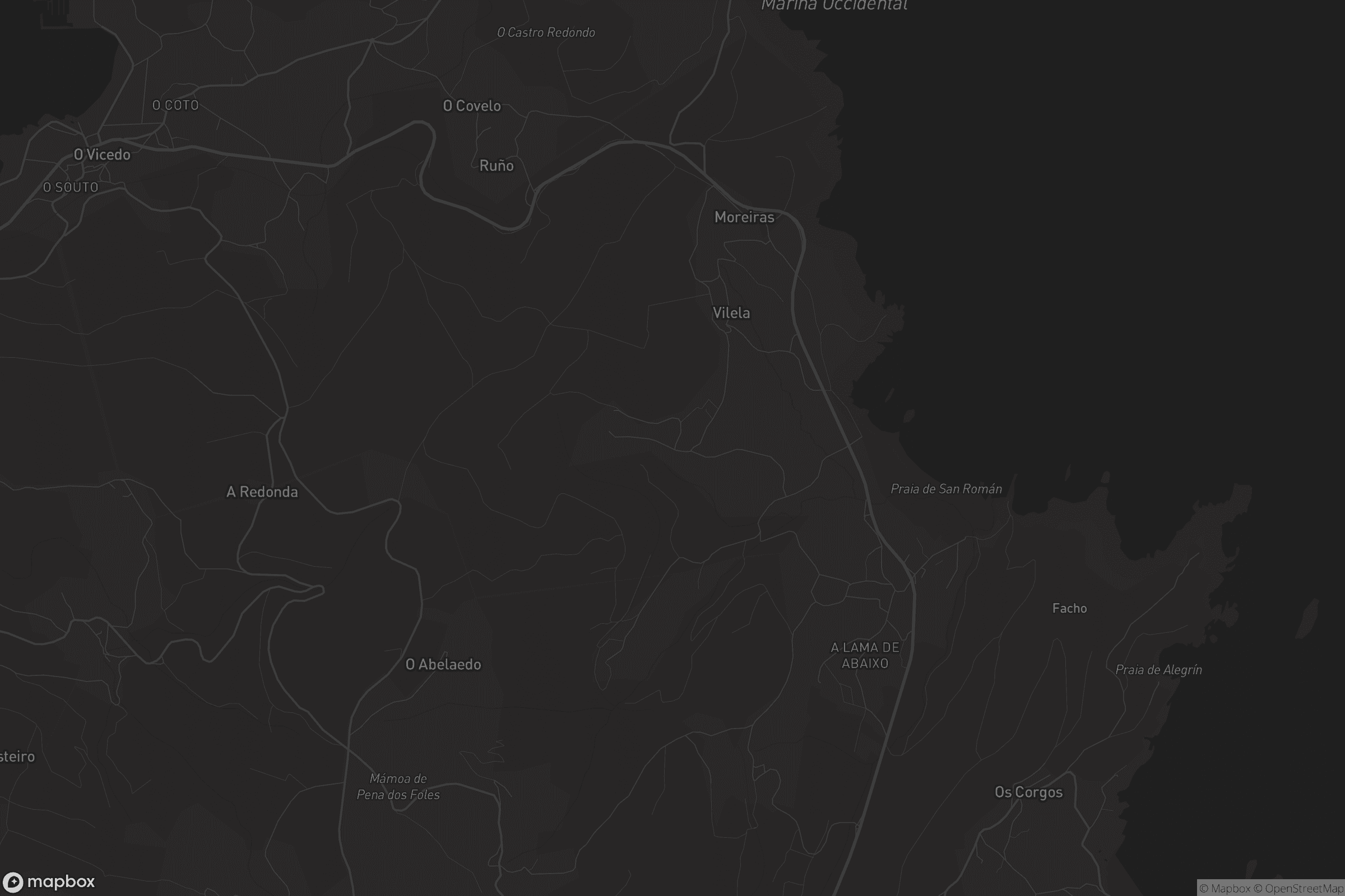 Mapa de San Román de Vale