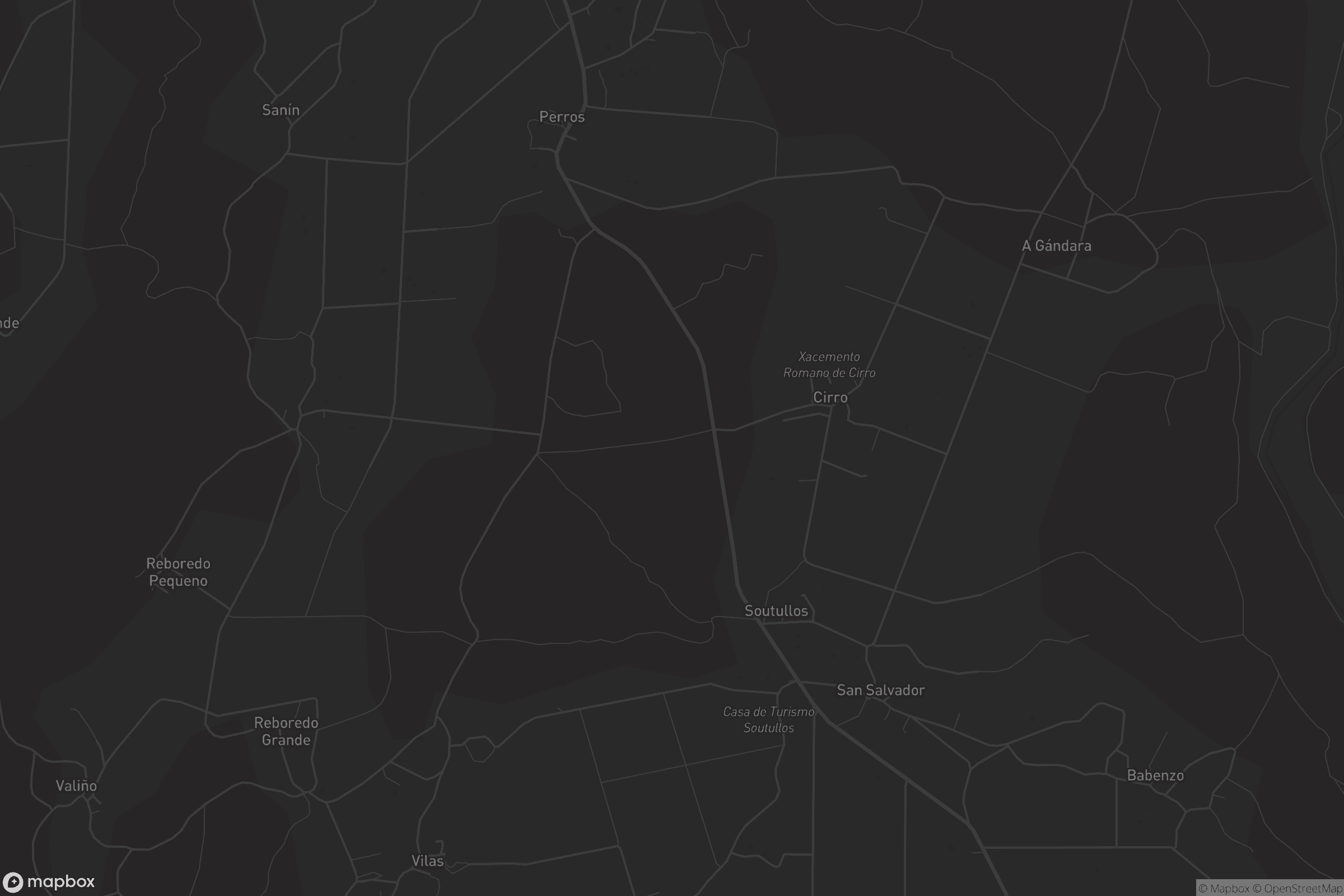 Mapa de San Salvador de Bastavales
