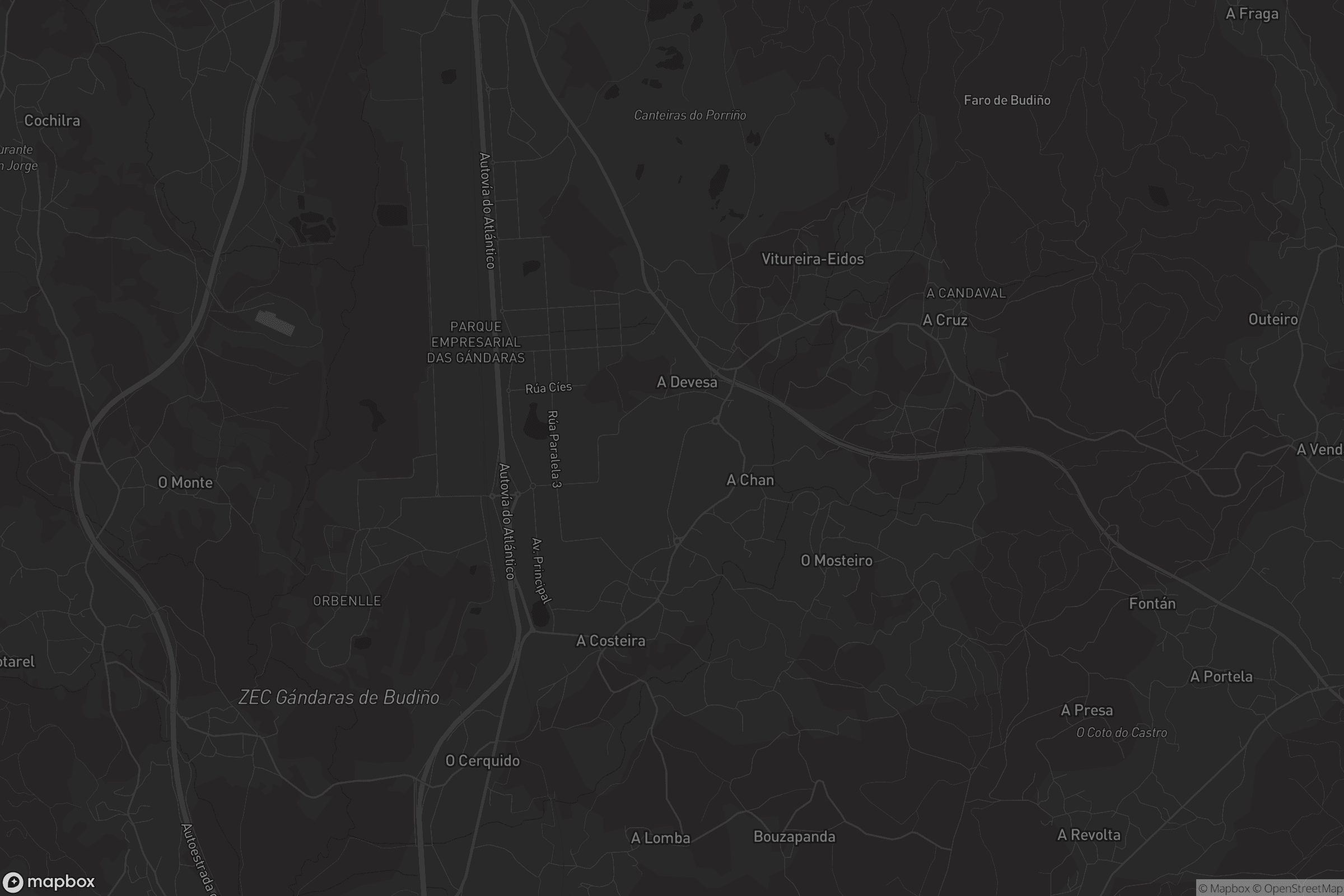 Mapa de San Salvador de Budiño