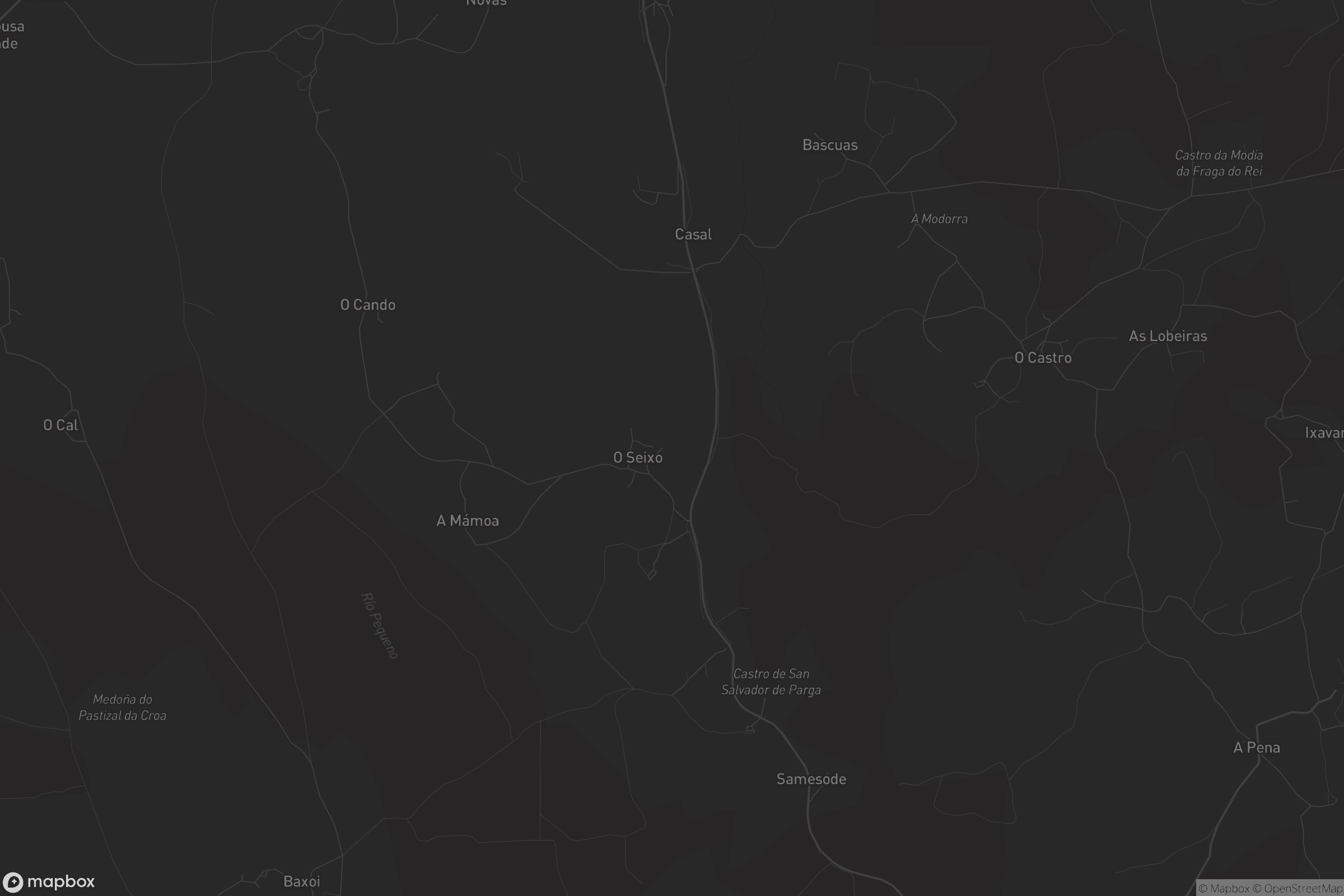 Mapa de San Salvador de Parga