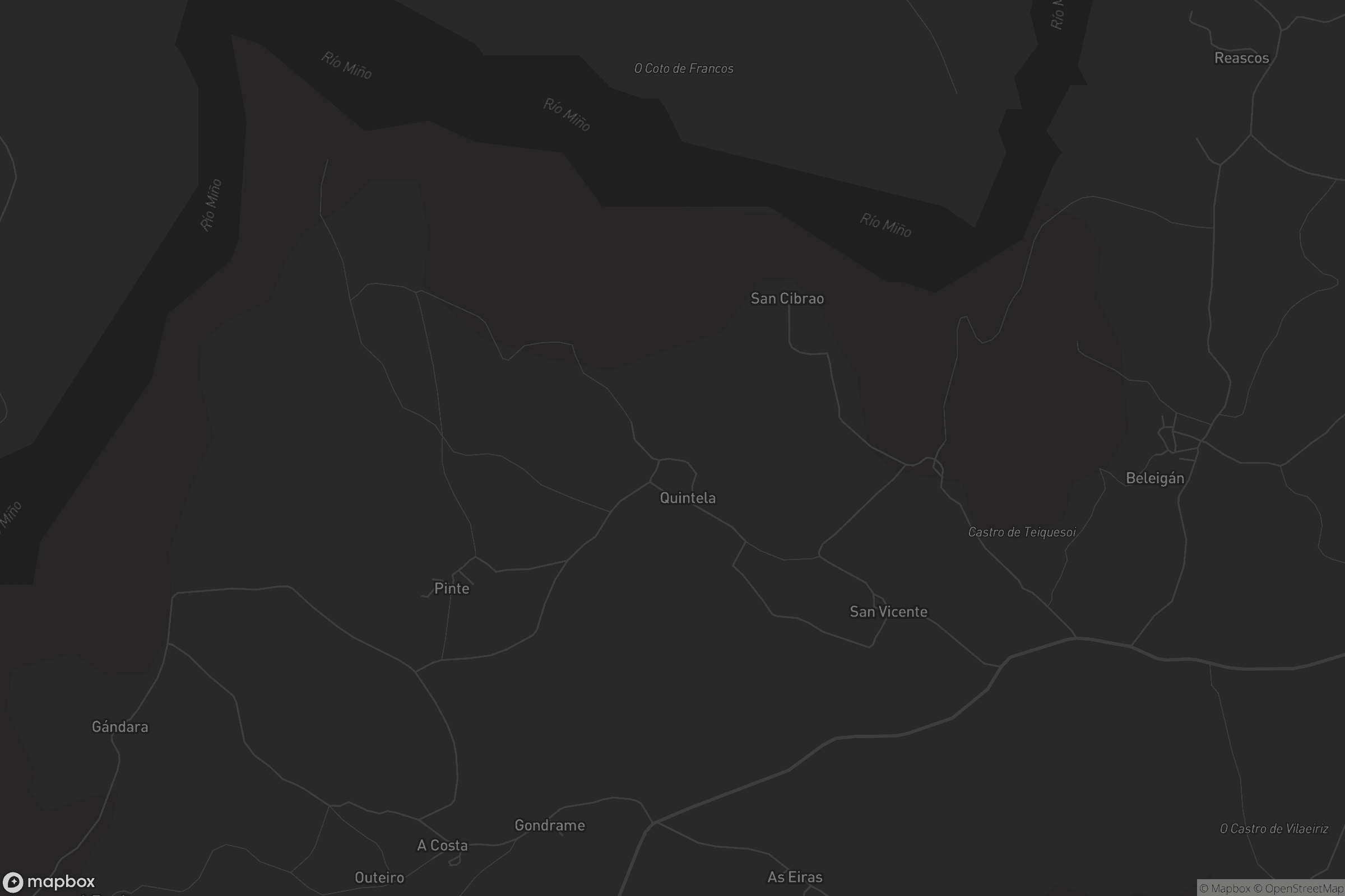 Mapa de San Vicente de Gondrame