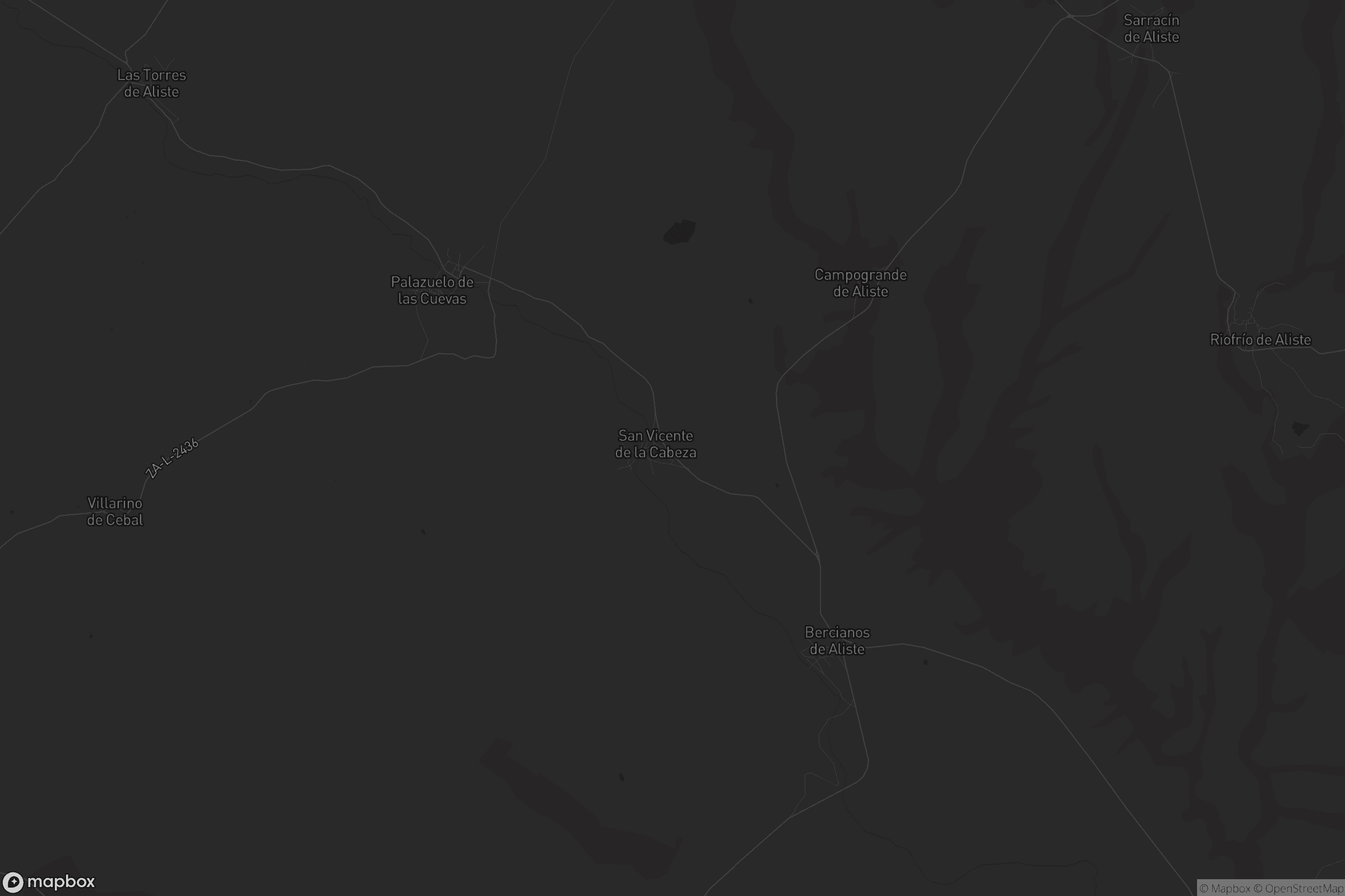 Mapa de San Vicente de la Cabeza