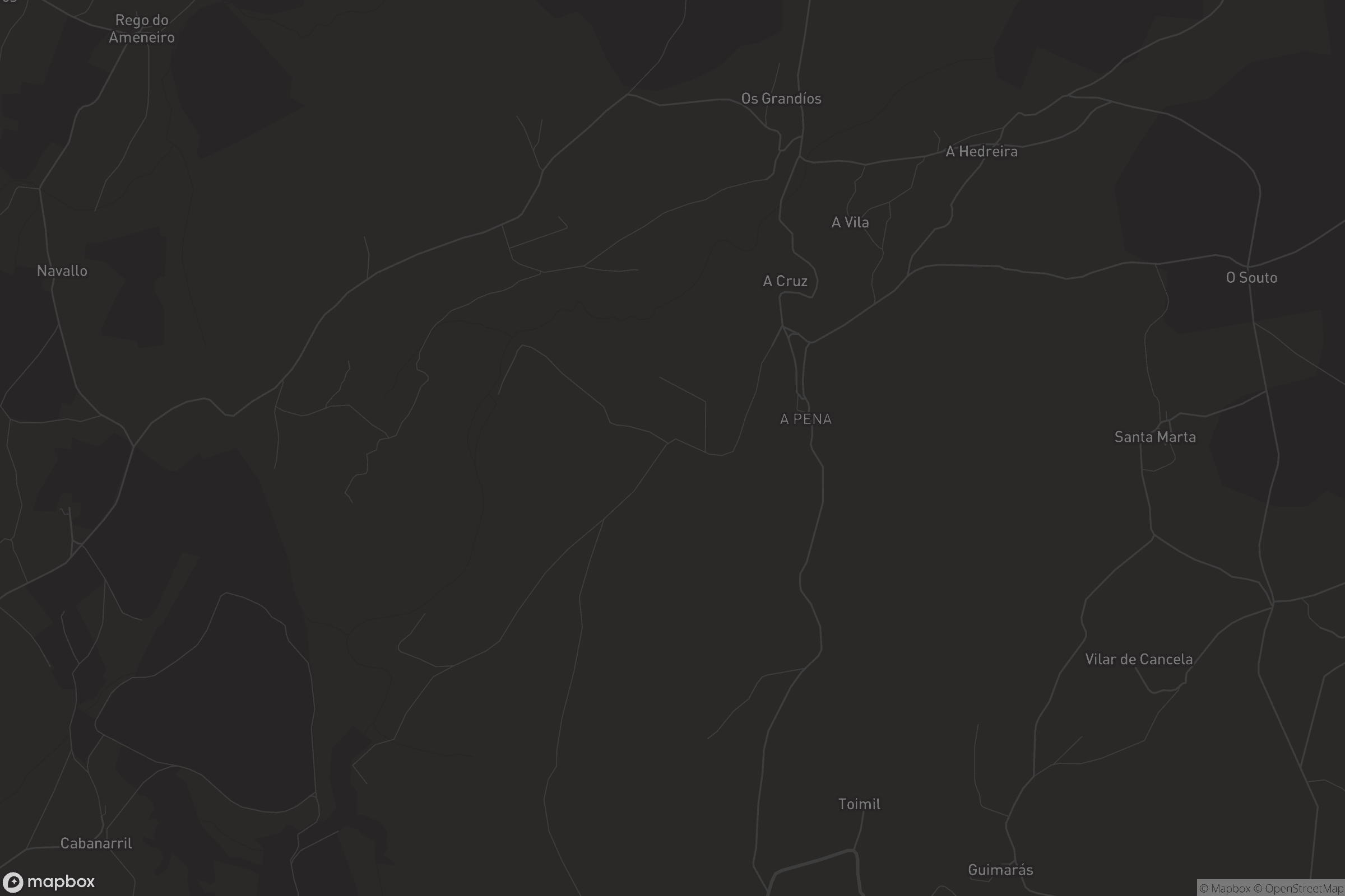 Mapa de San Vicente de Pena