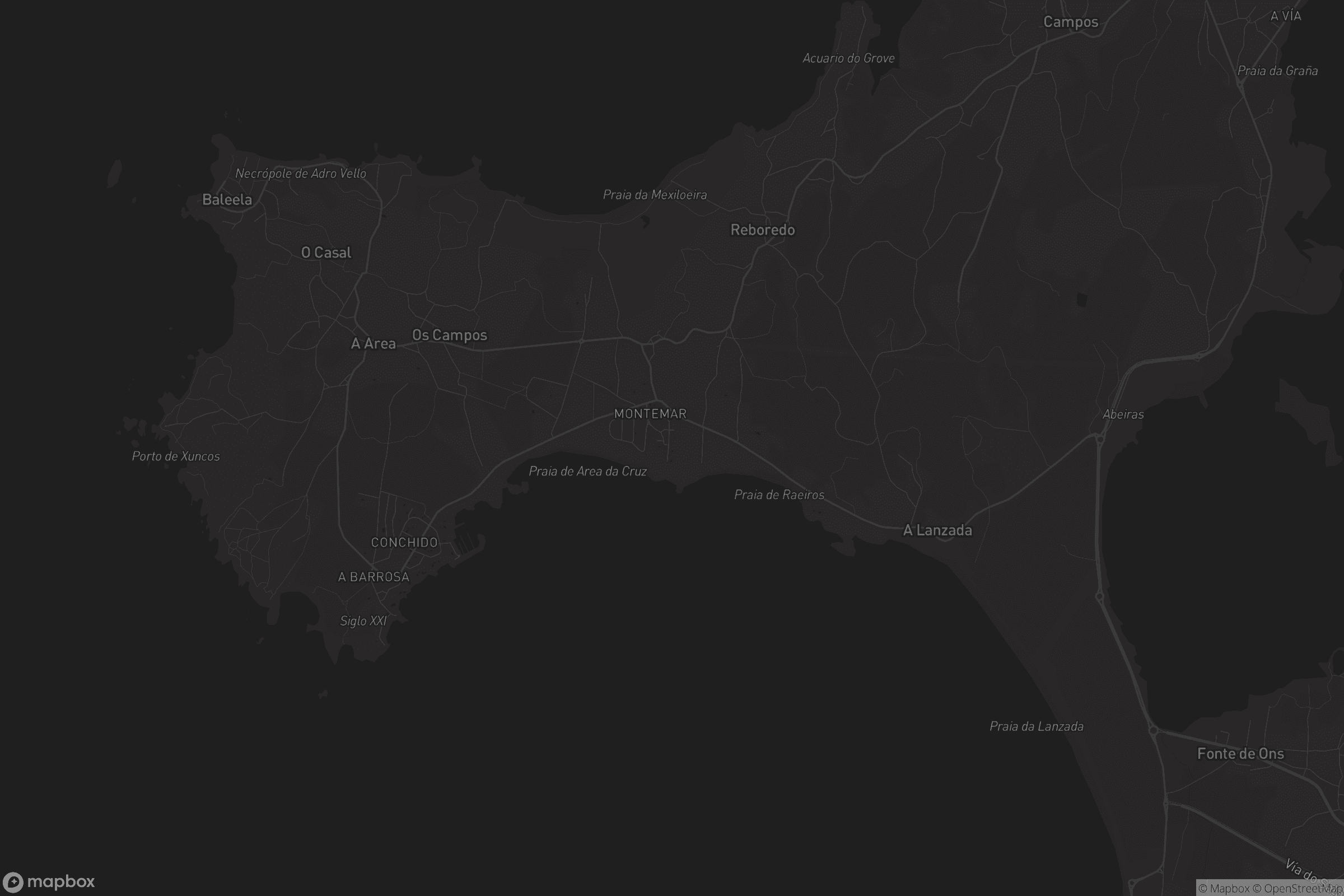 Mapa de San Vicente do Grove