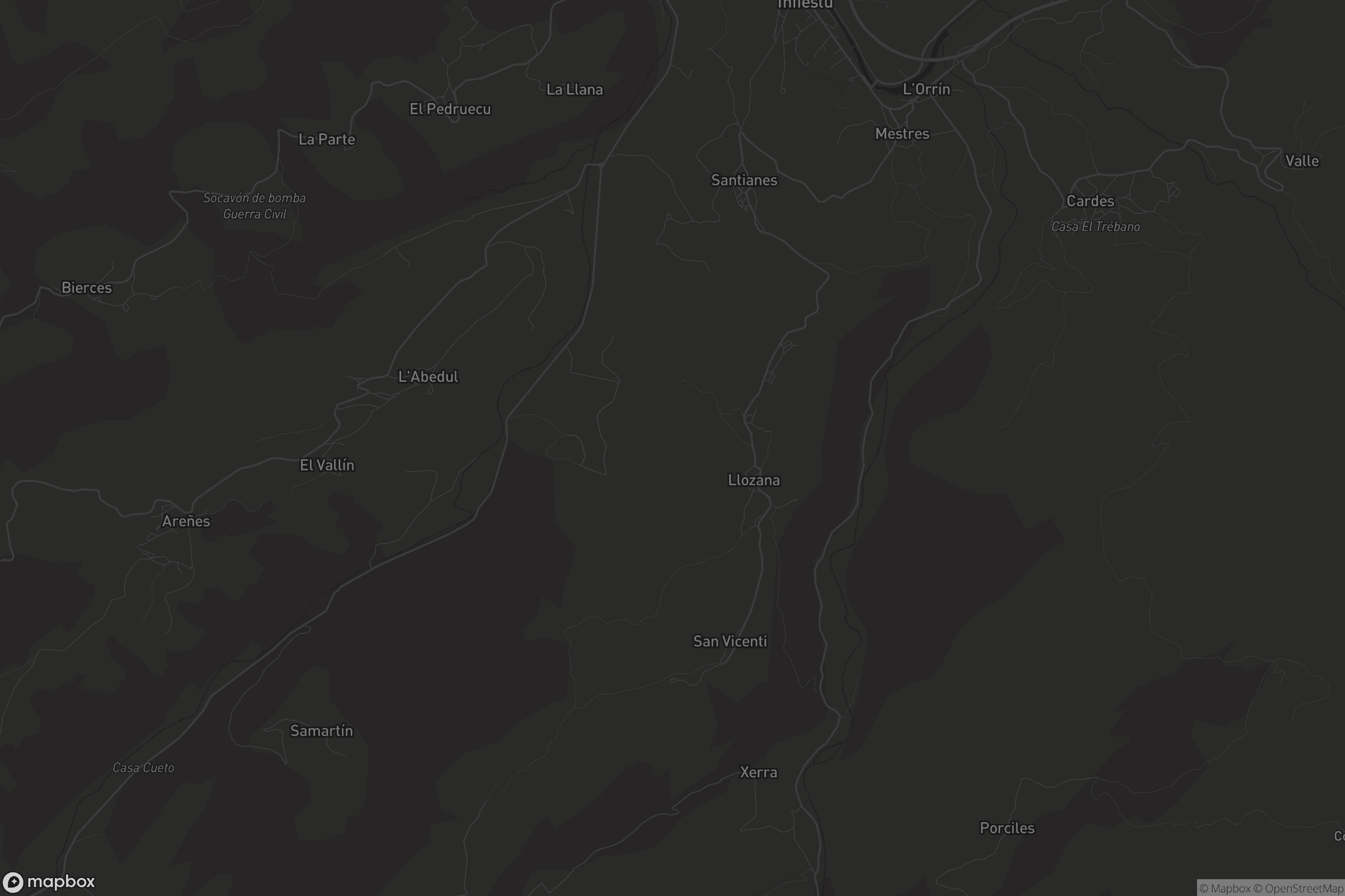 Mapa de San Xuan de Berbío