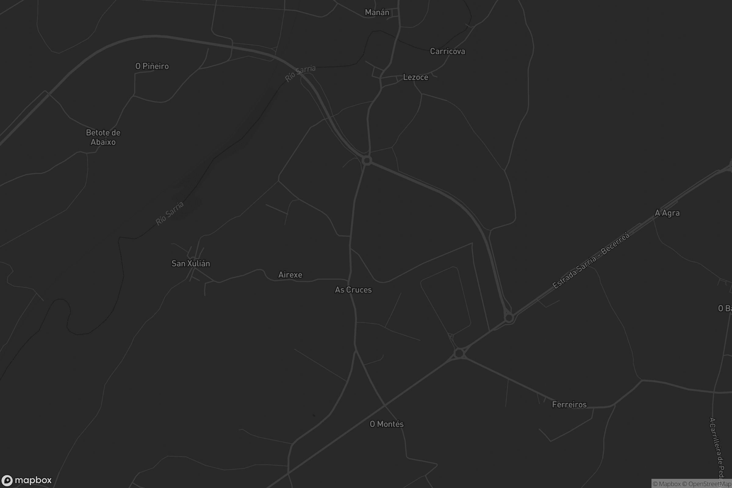 Mapa de San Xulián da Veiga