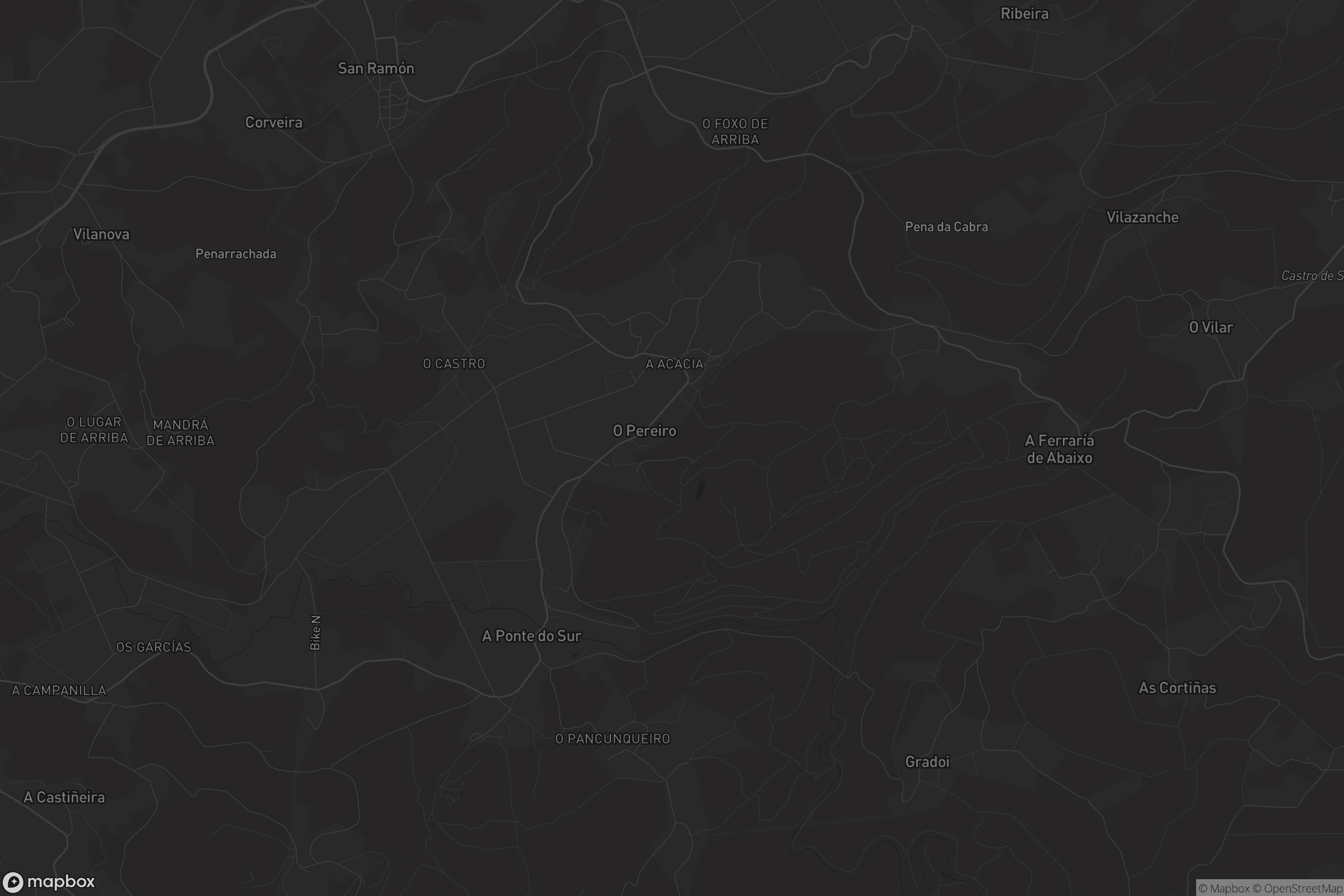 Mapa de San Xurxo de Moeche