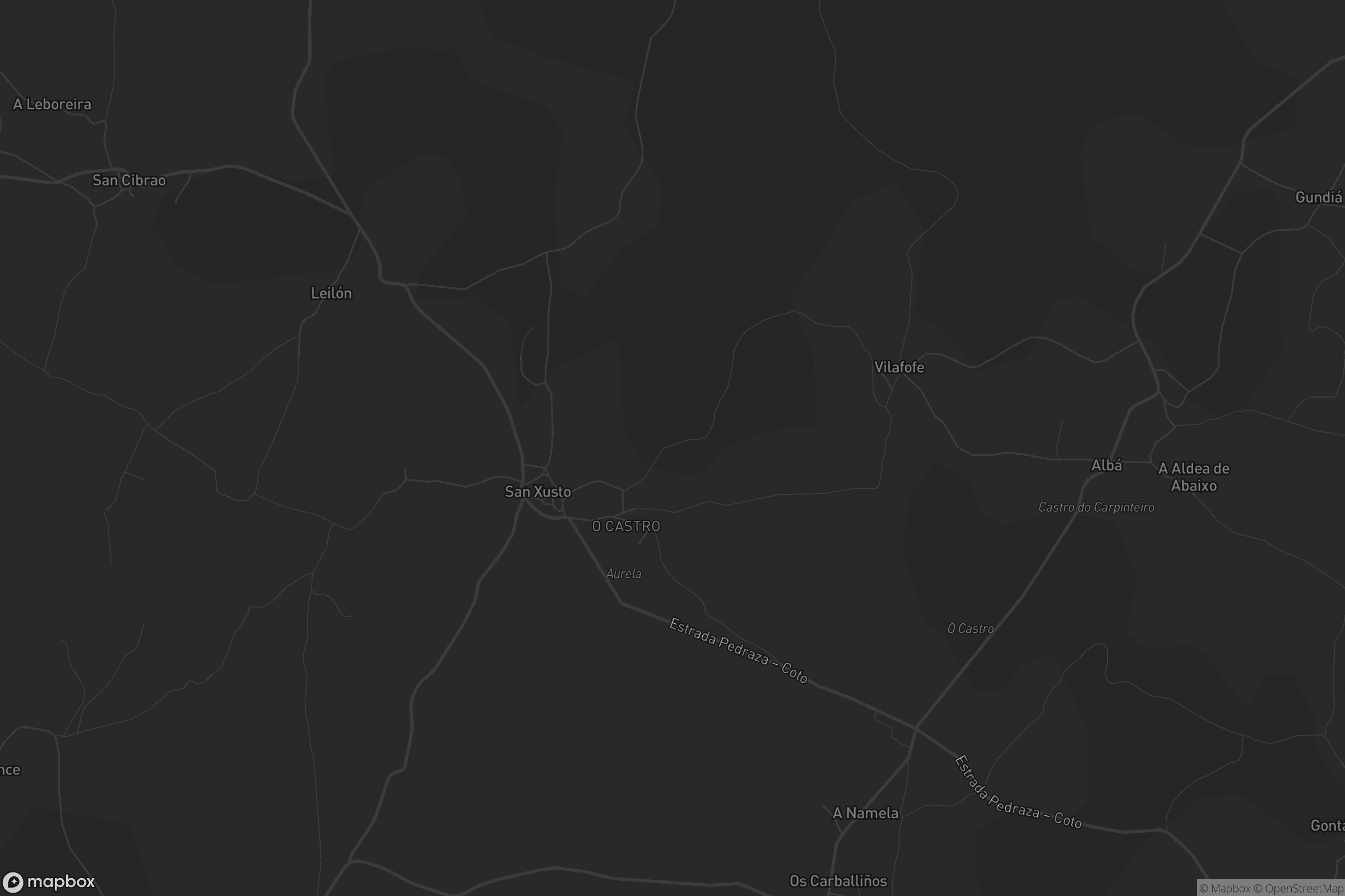 Mapa de San Xusto da Repostería
