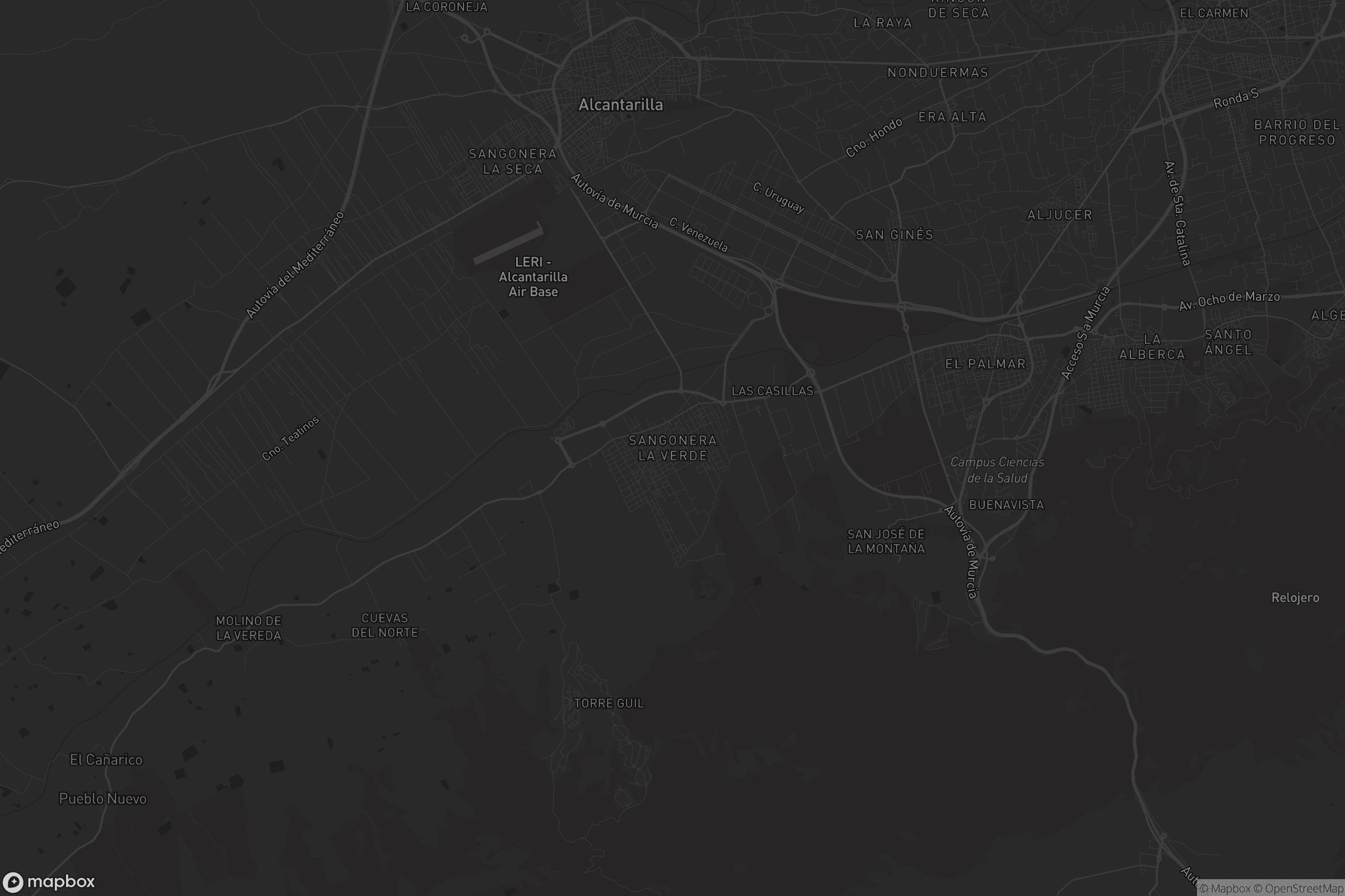 Mapa de Sangonera la Verde