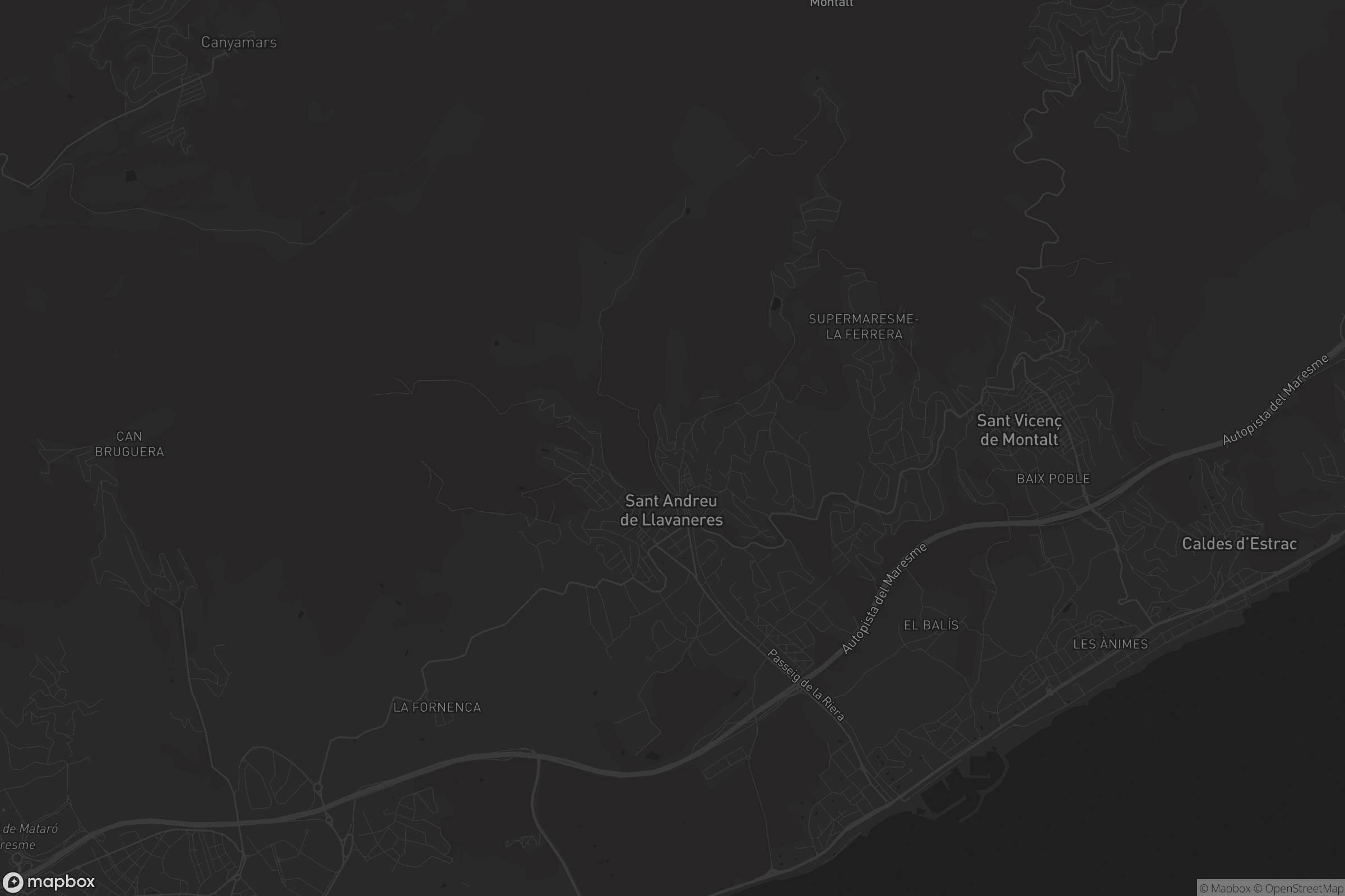 Mapa de Sant Andreu de Llavaneres