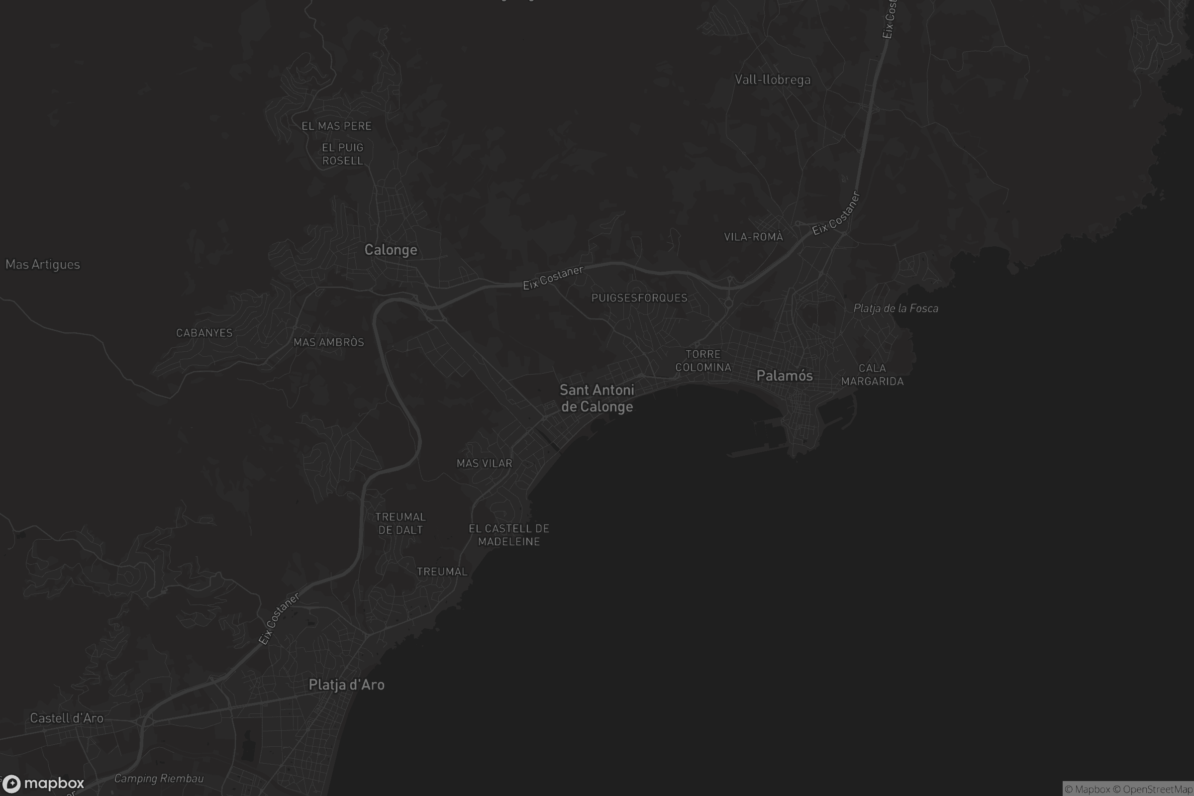 Mapa de Sant Antoni de Calonge