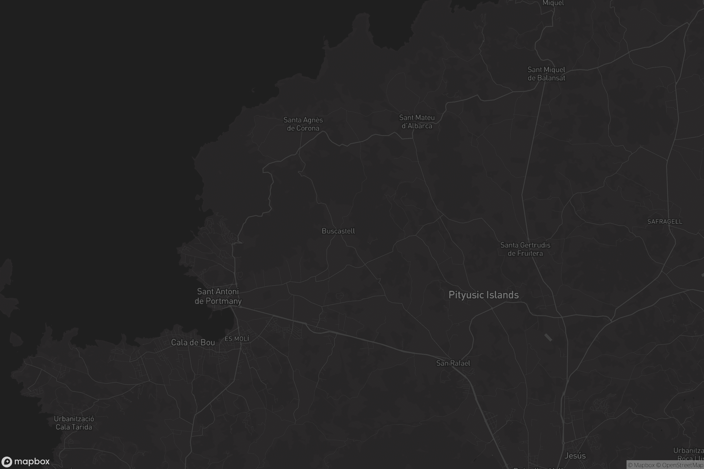 Mapa de Sant Antoni de Portmany