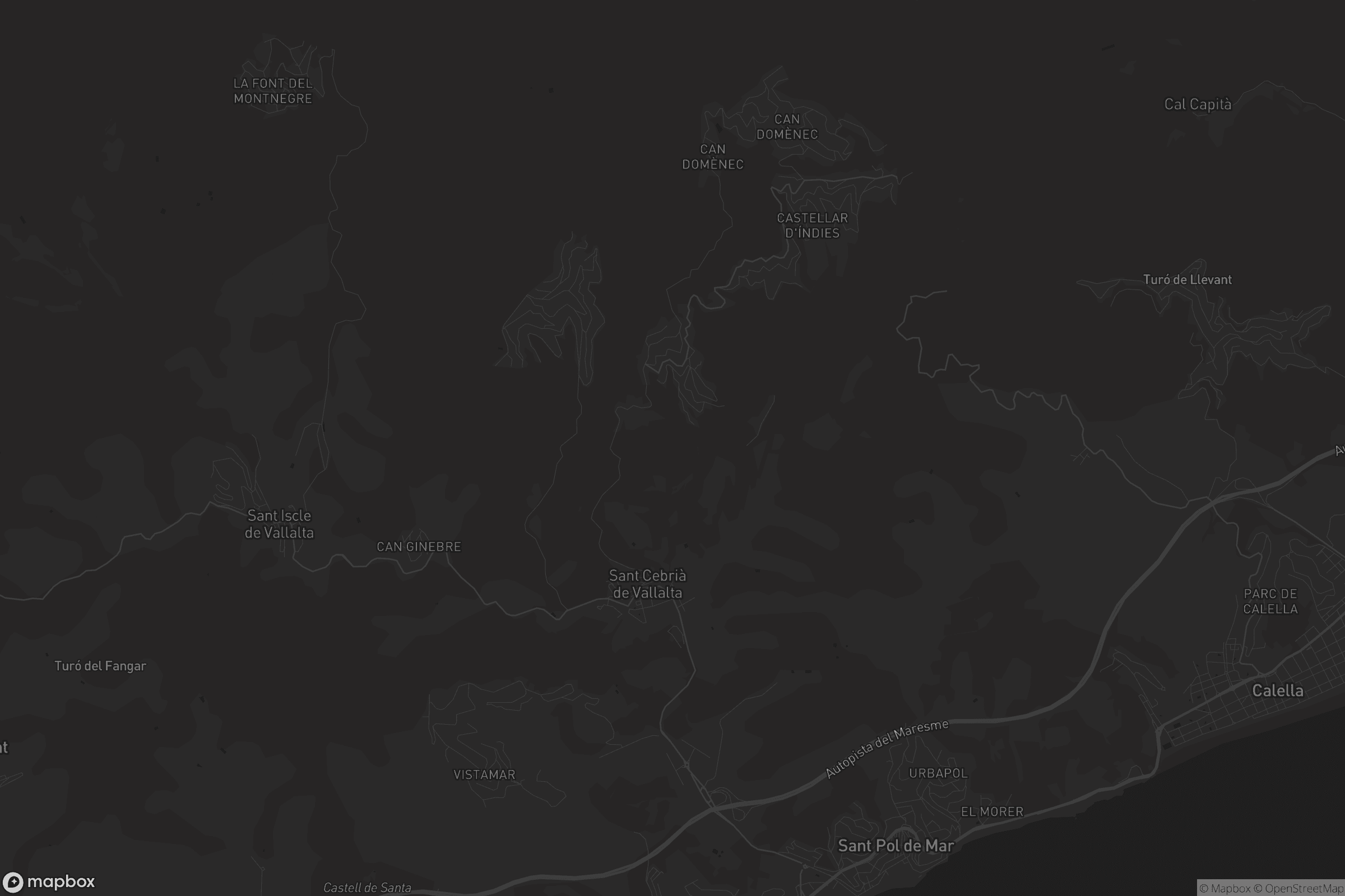 Mapa de Sant Cebrià de Vallalta