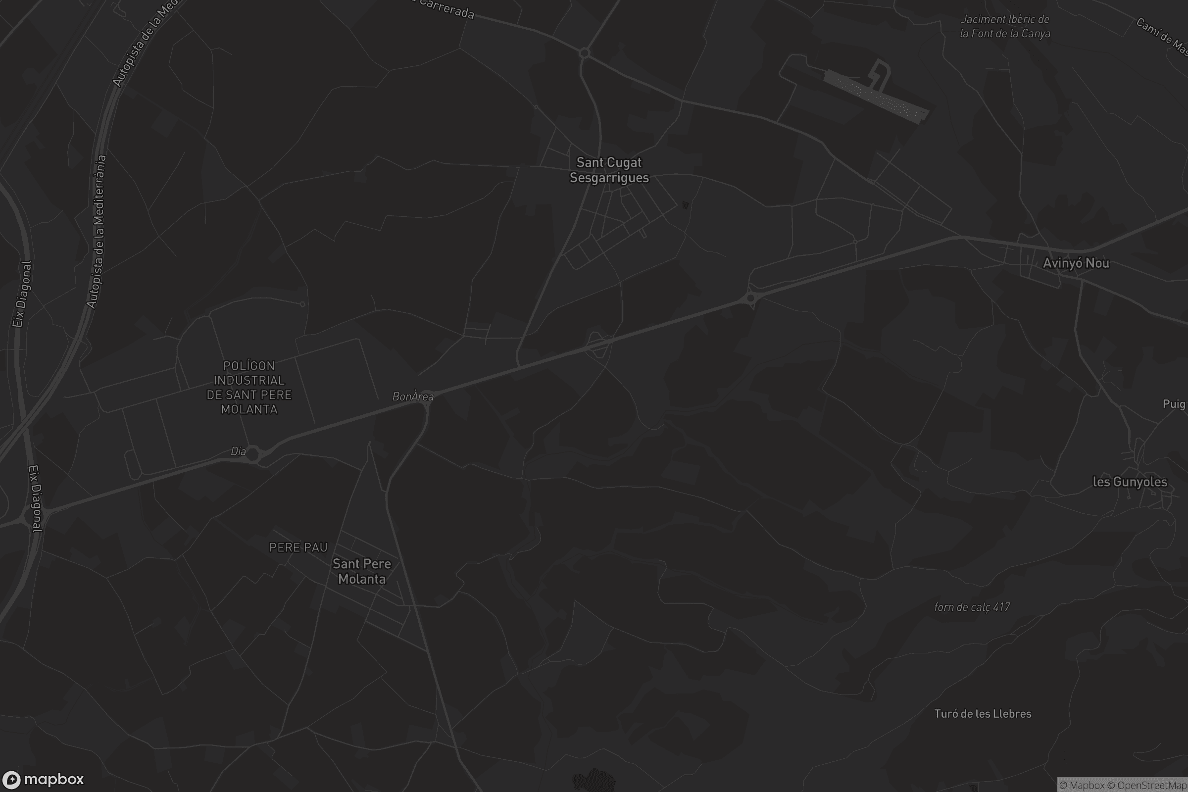 Mapa de Sant Cugat Sesgarrigues