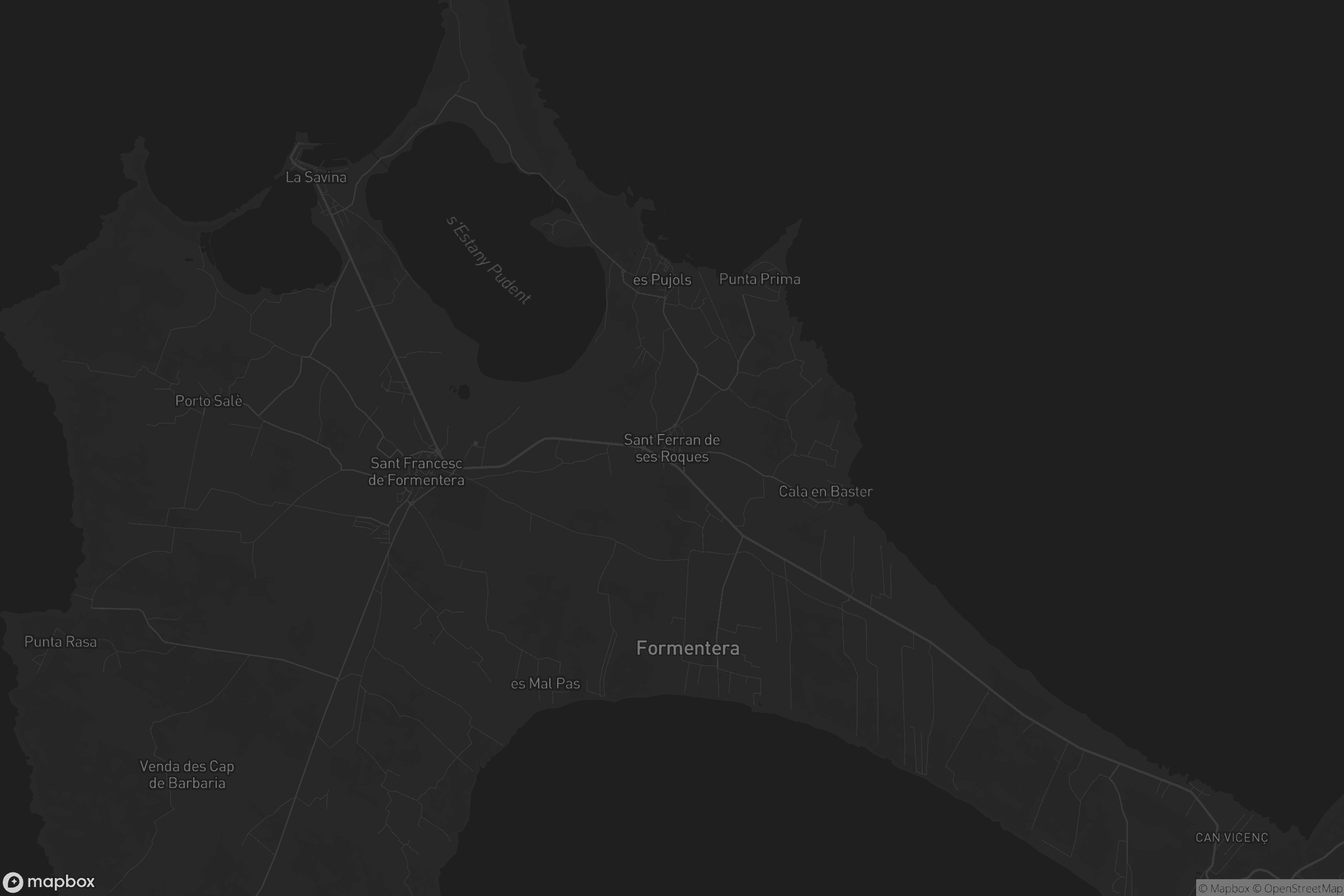 Mapa de Sant Ferran de ses Roques