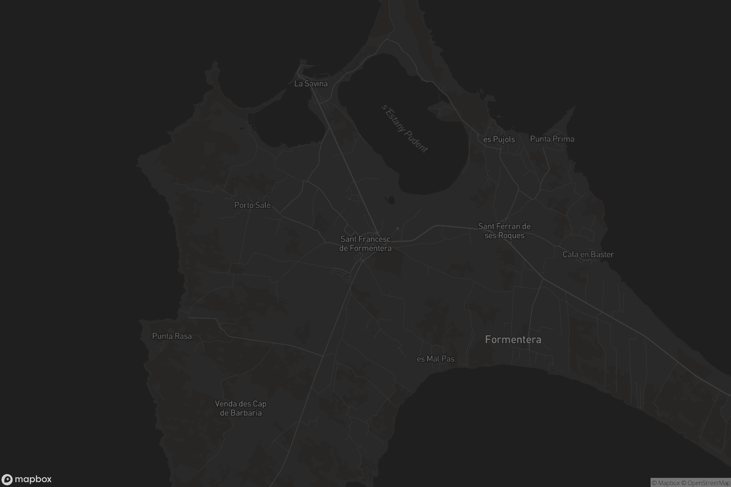 Mapa de Sant Francesc de Formentera