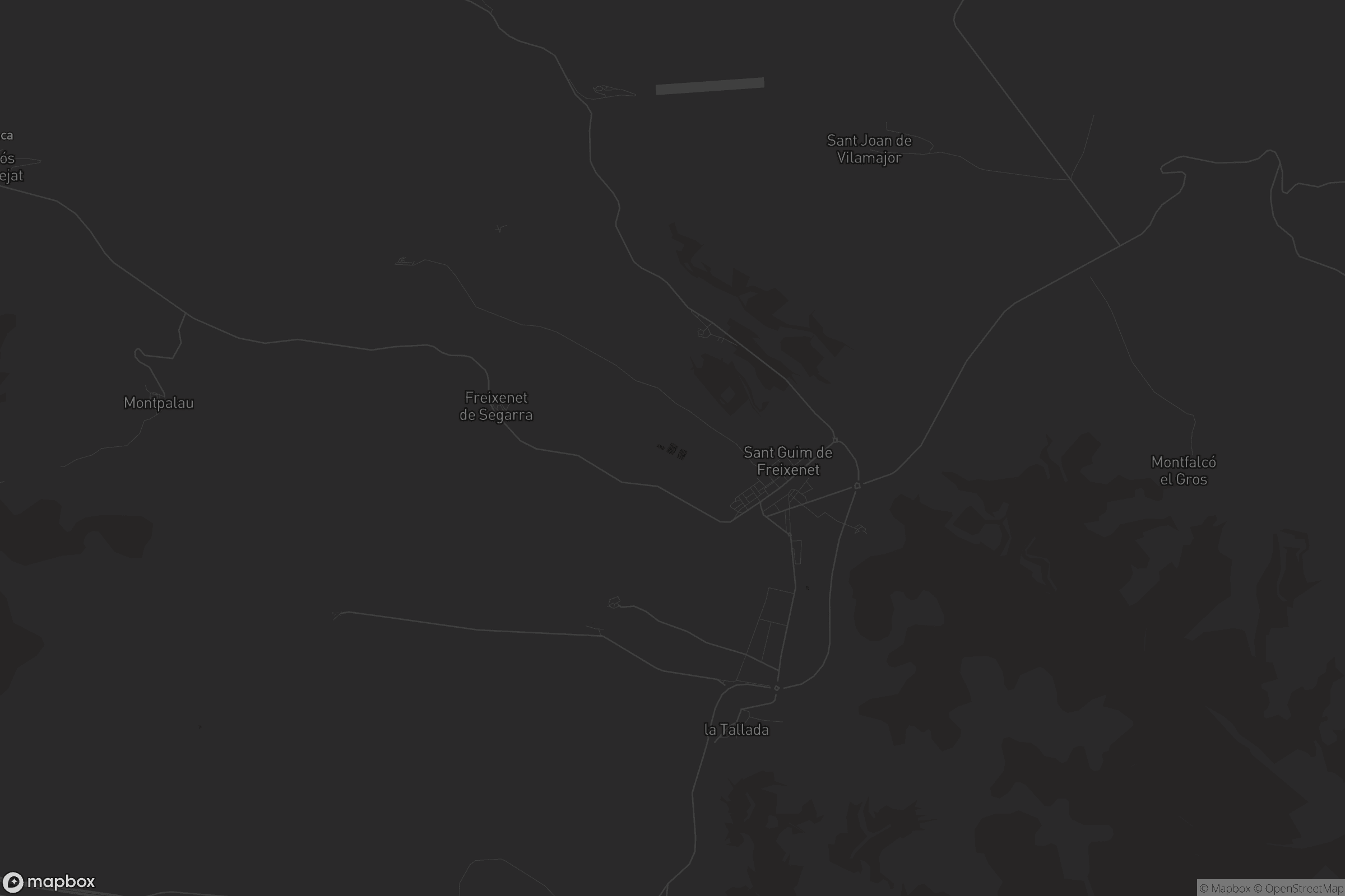 Mapa de Sant Guim de Freixenet