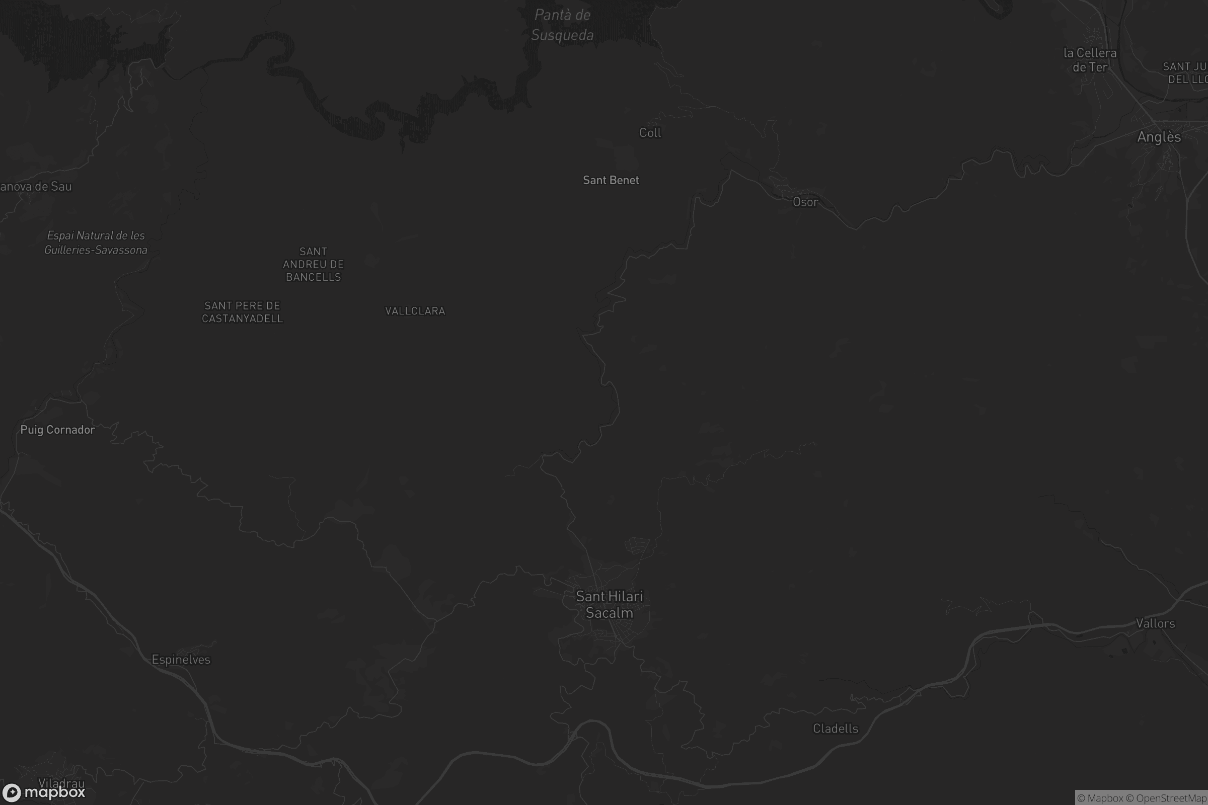 Mapa de Sant Hilari Sacalm