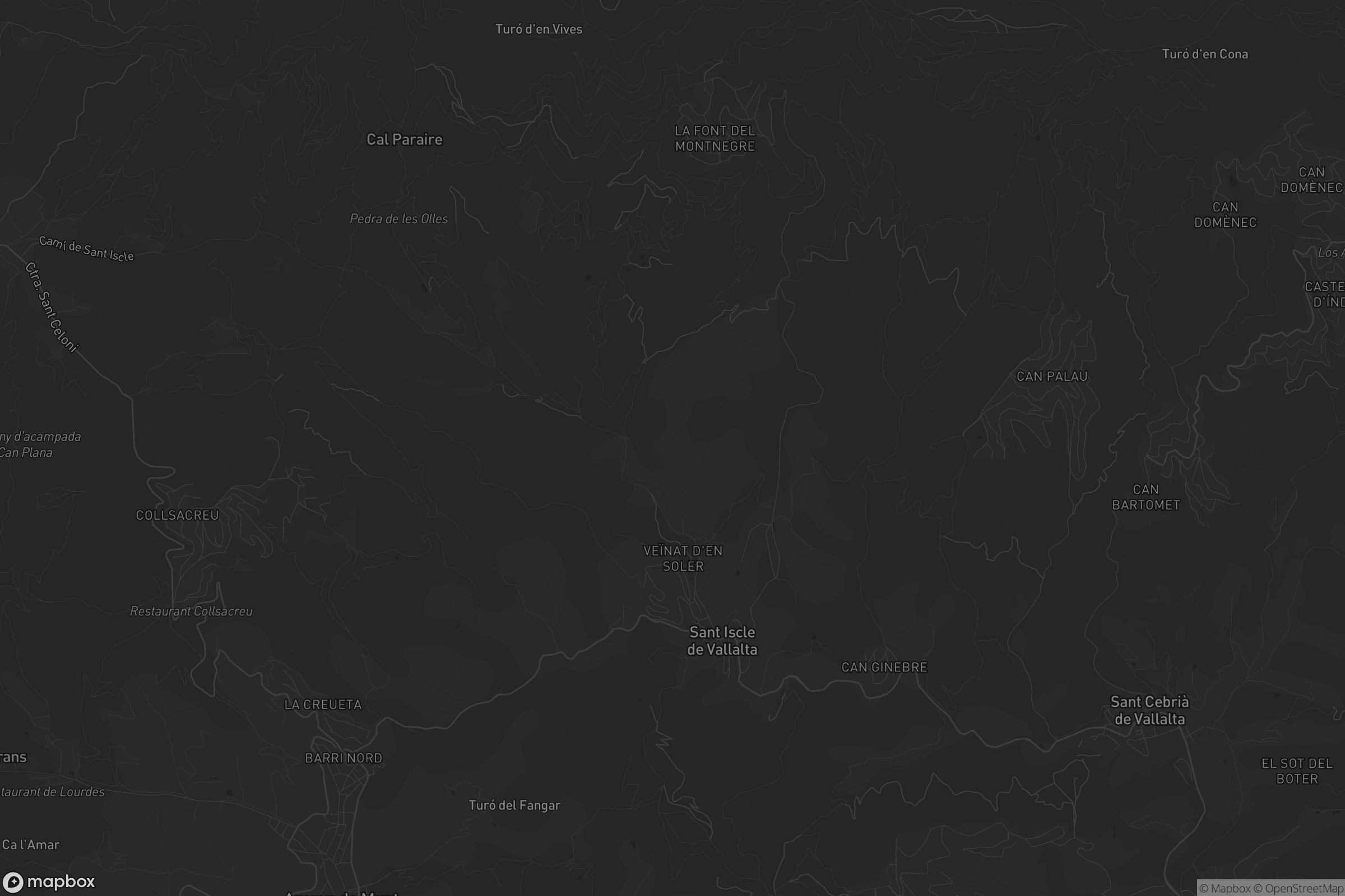 Mapa de Sant Iscle de Vallalta