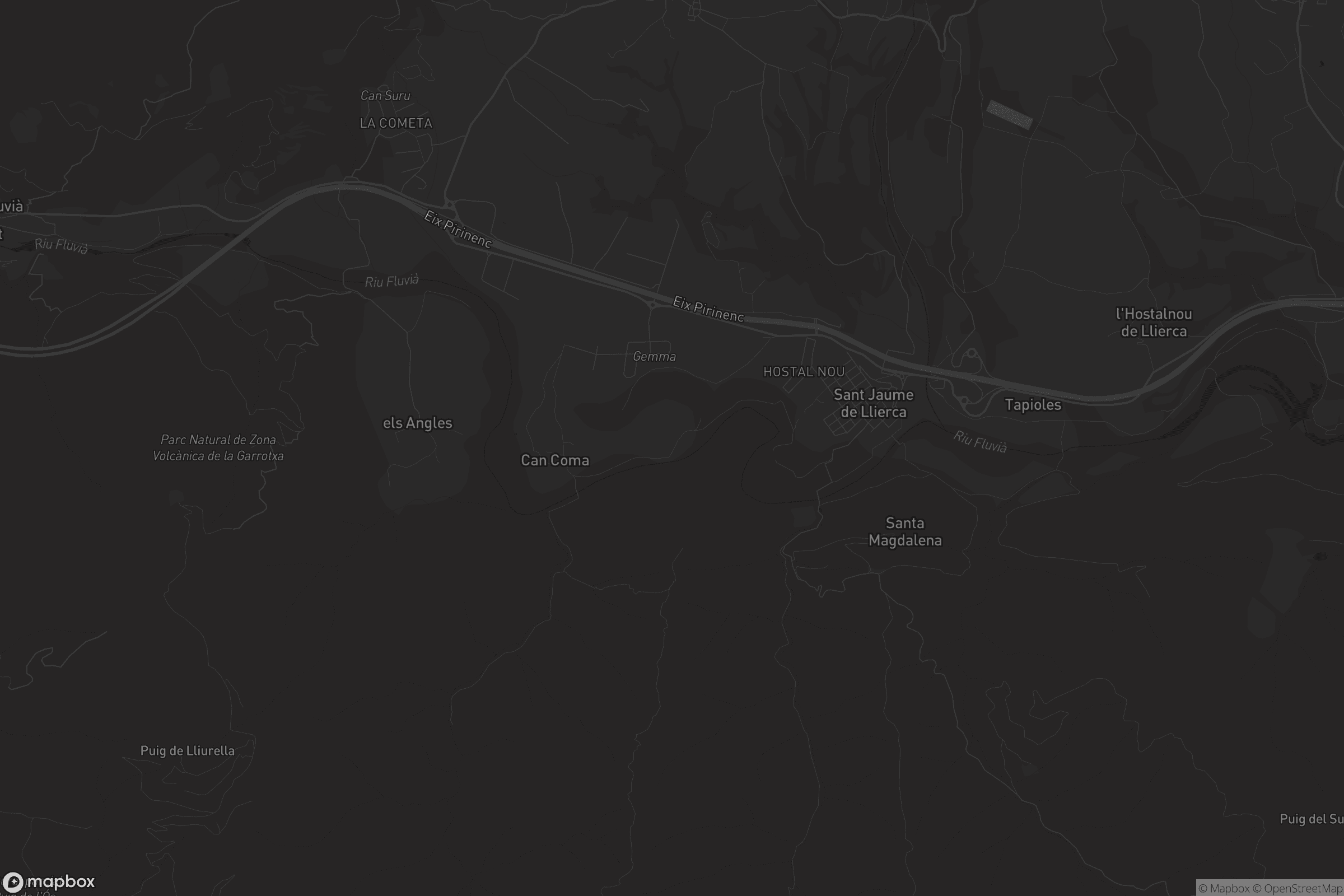 Mapa de Sant Jaume de Llierca