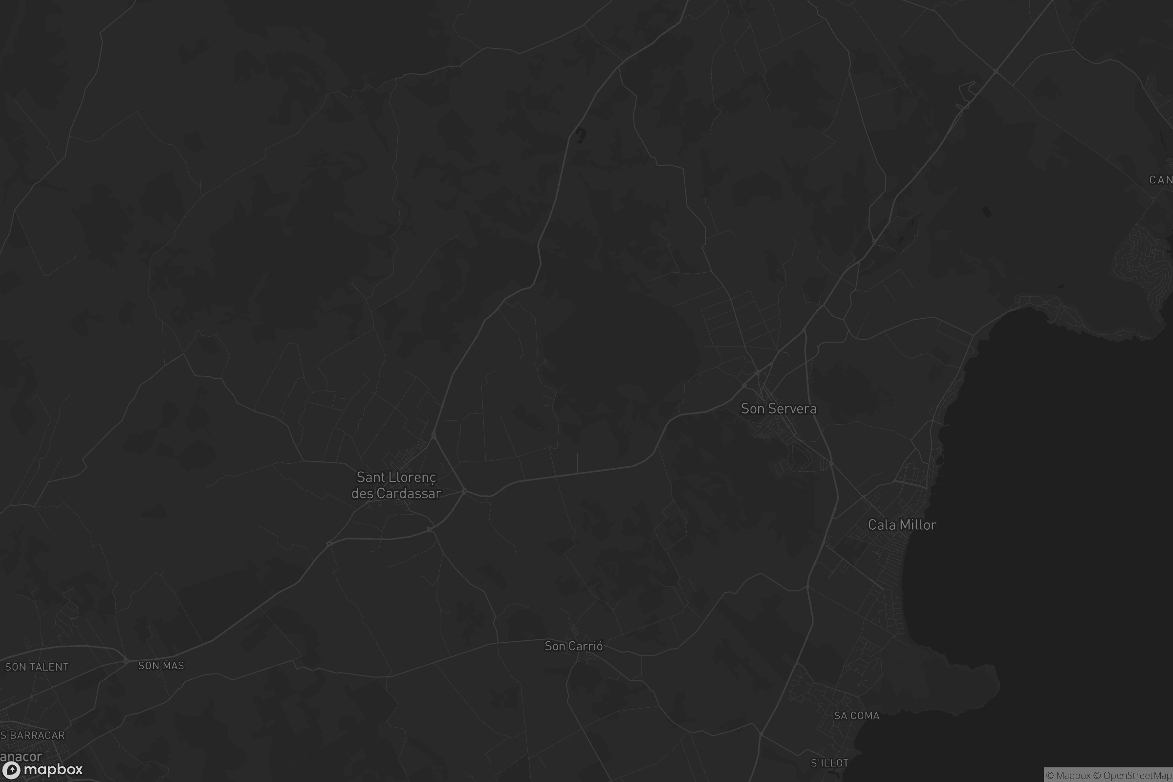 Mapa de Sant Llorenç des Cardassar