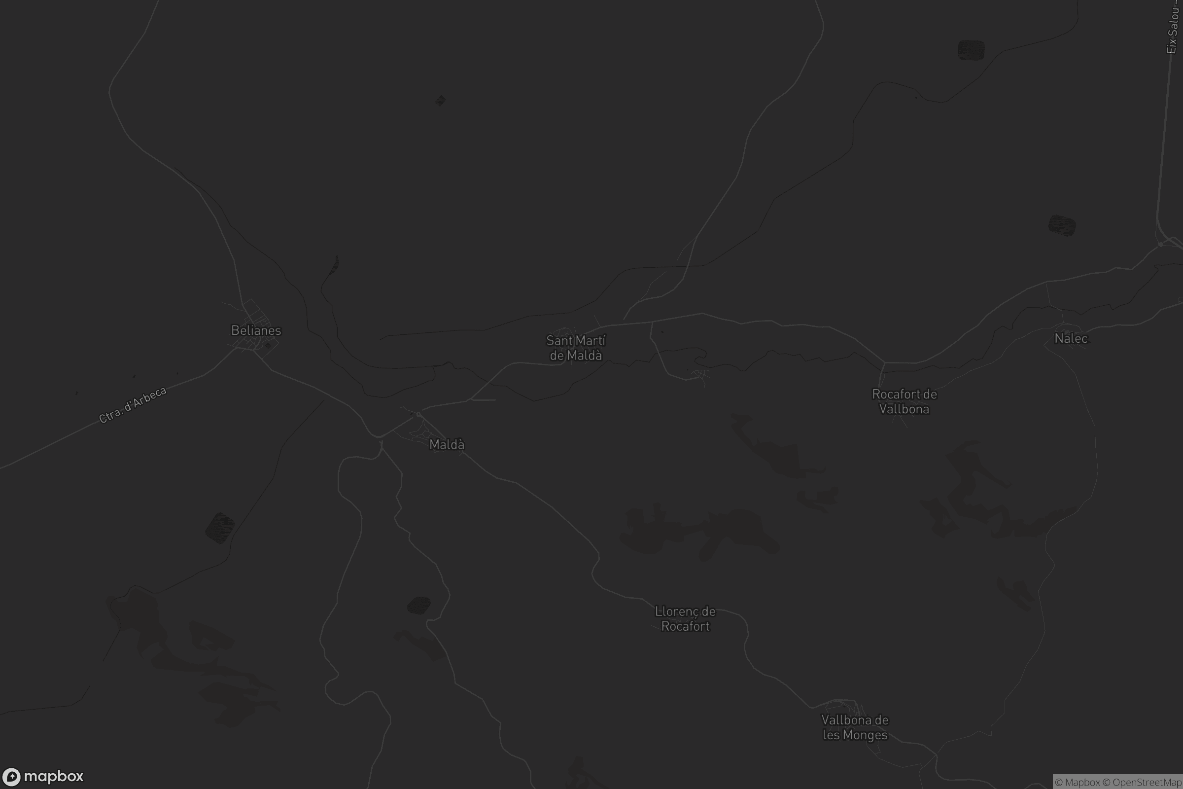 Mapa de Sant Martí de Riucorb