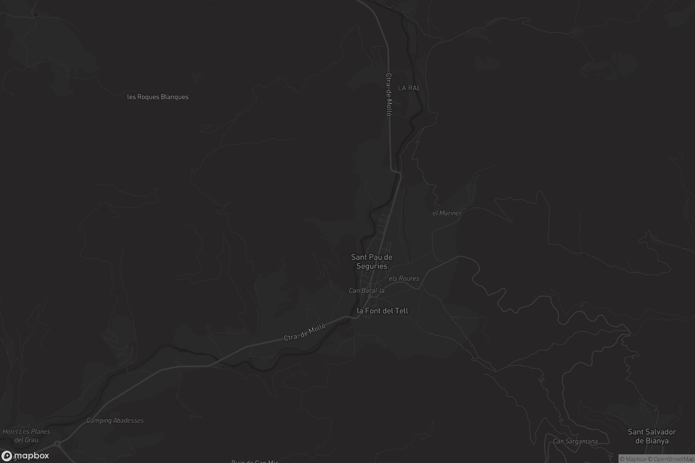 Mapa de Sant Pau de Segúries