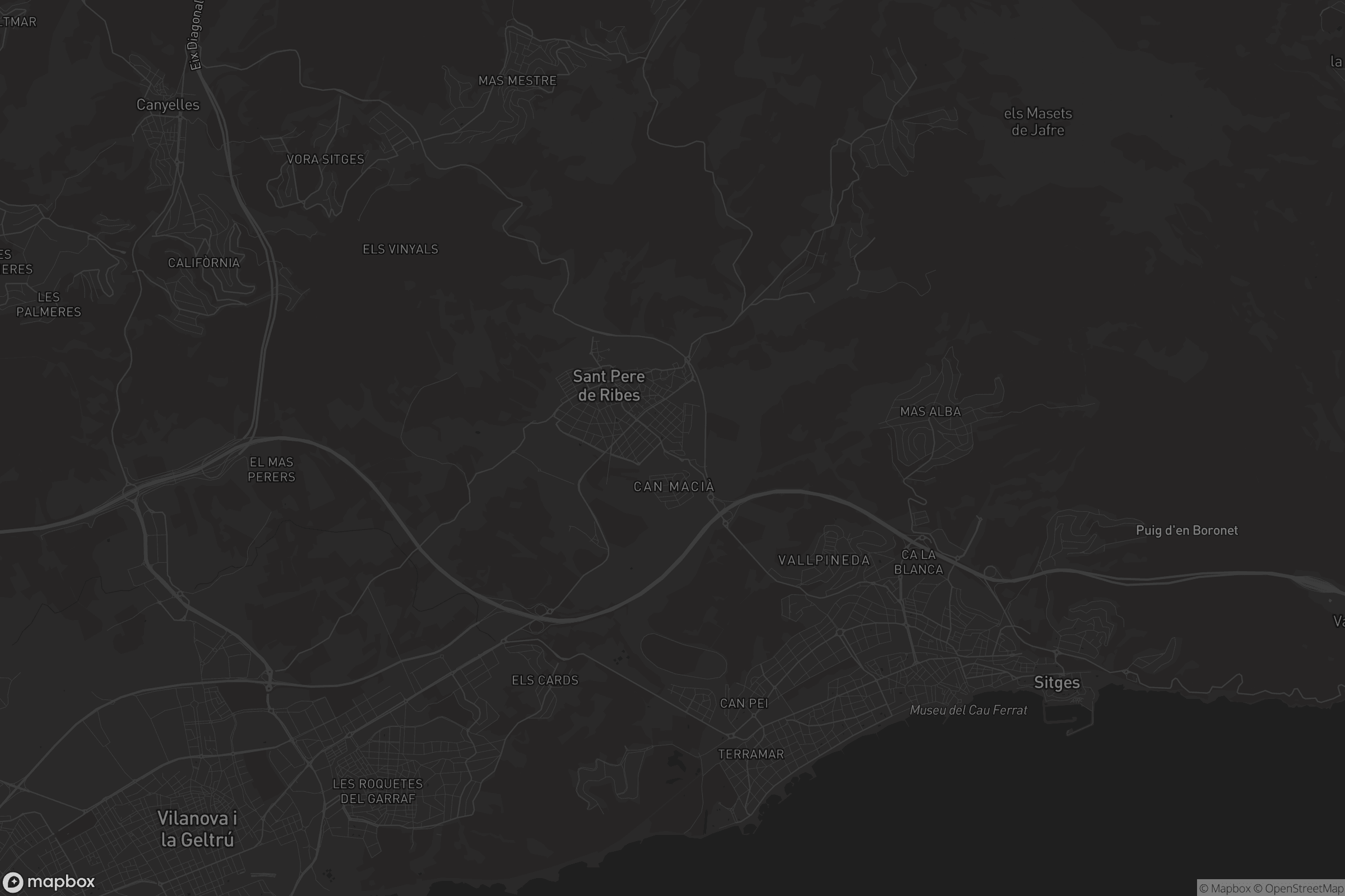 Mapa de Sant Pere de Ribes