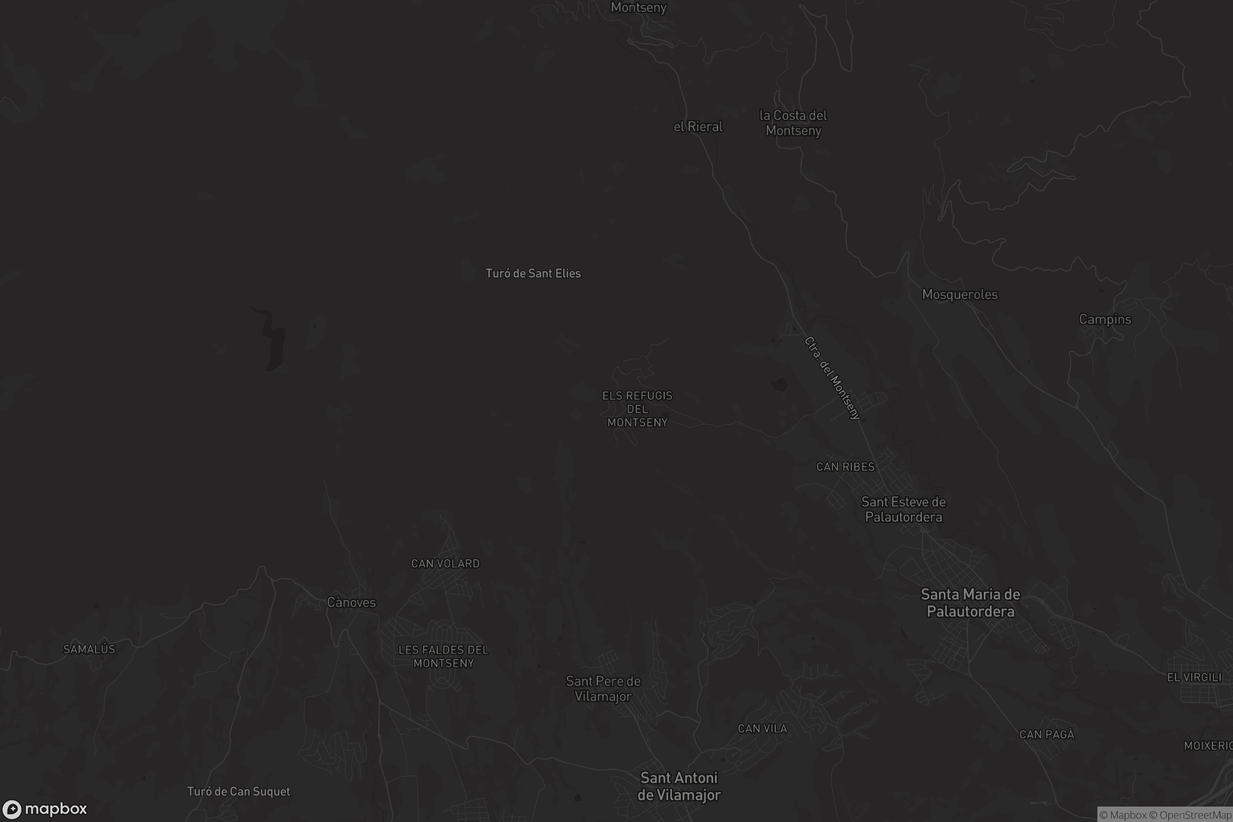 Mapa de Sant Pere de Vilamajor