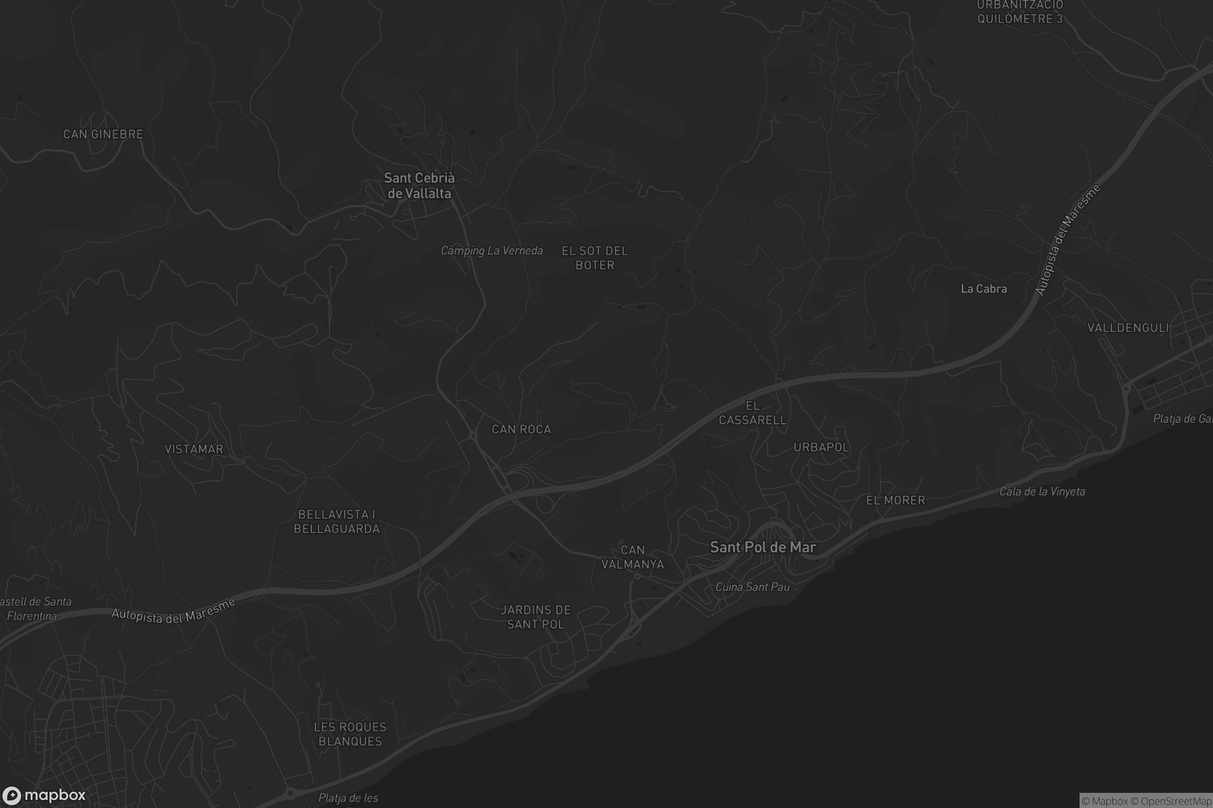 Mapa de Sant Pol de Mar