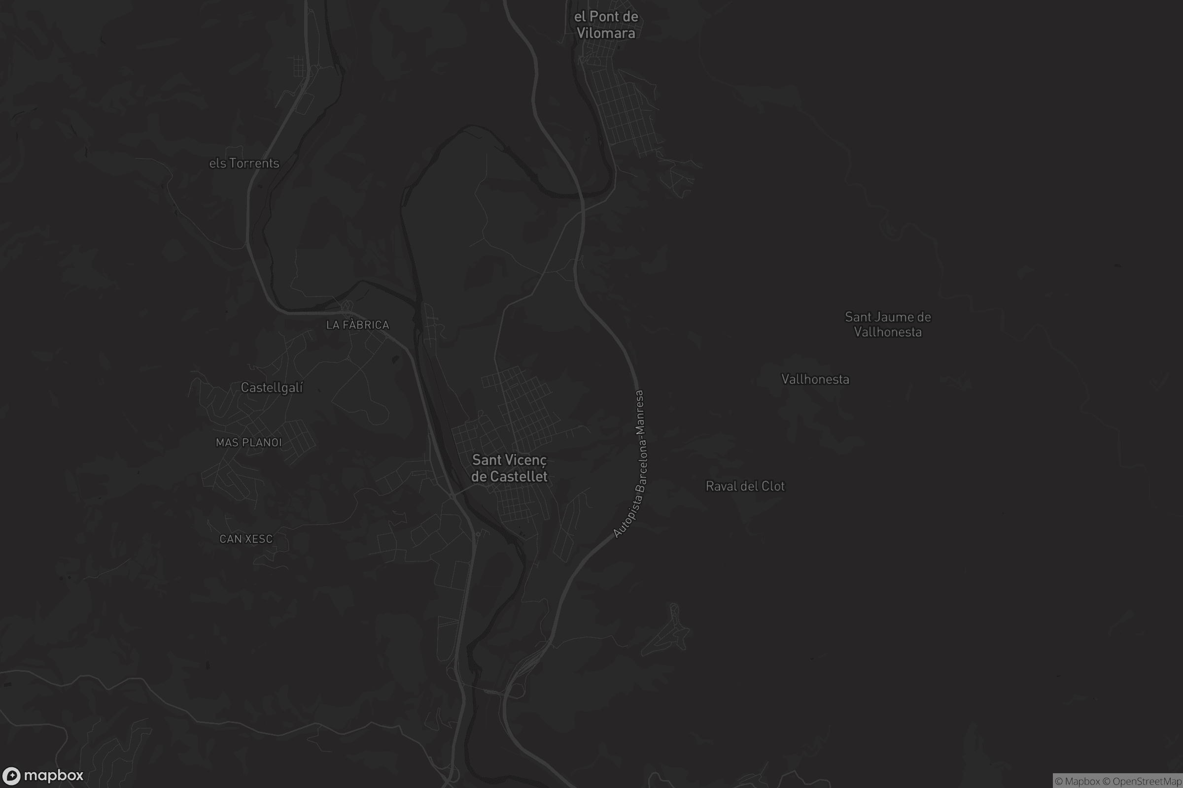 Mapa de Sant Vicenç de Castellet