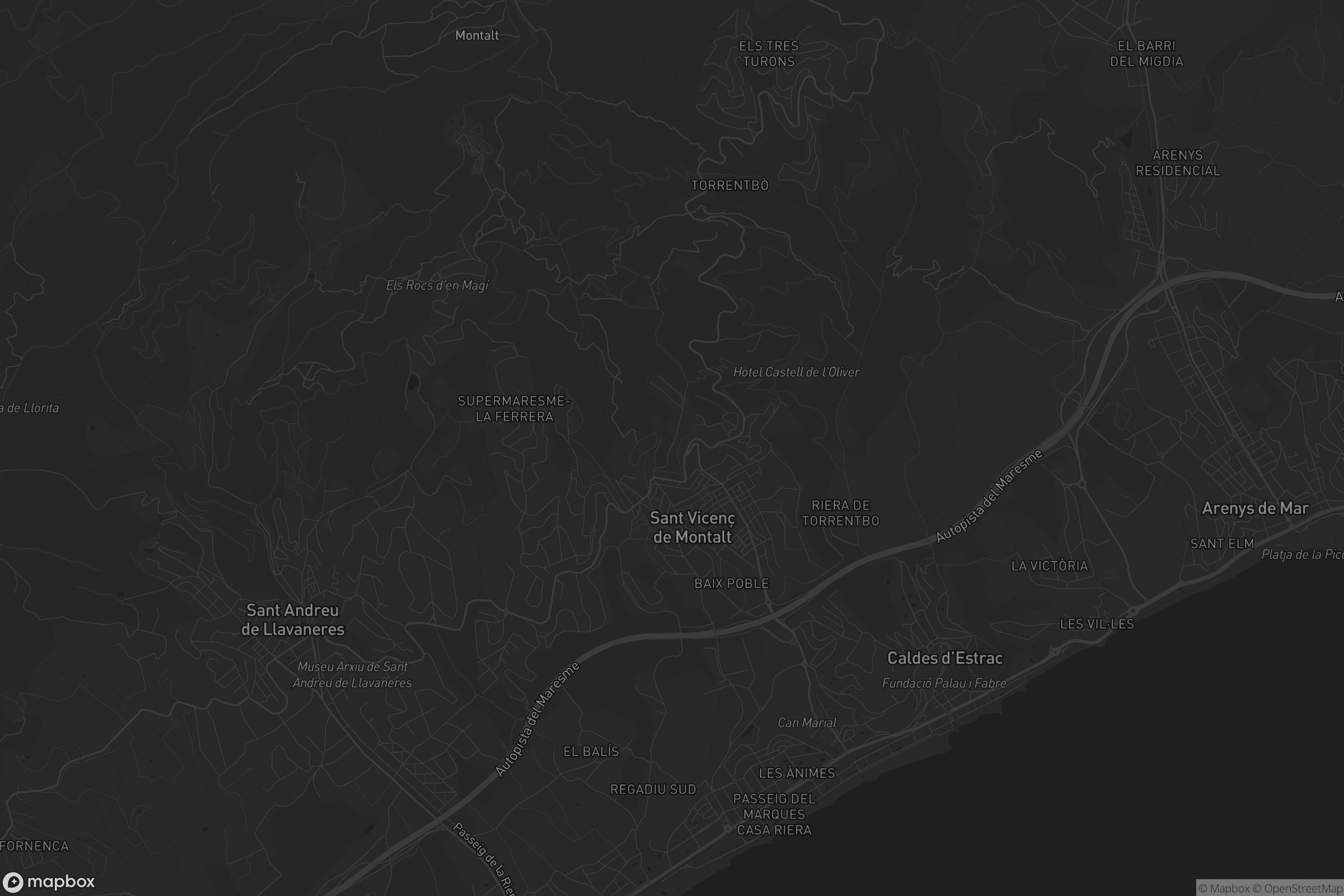 Mapa de Sant Vicenç de Montalt