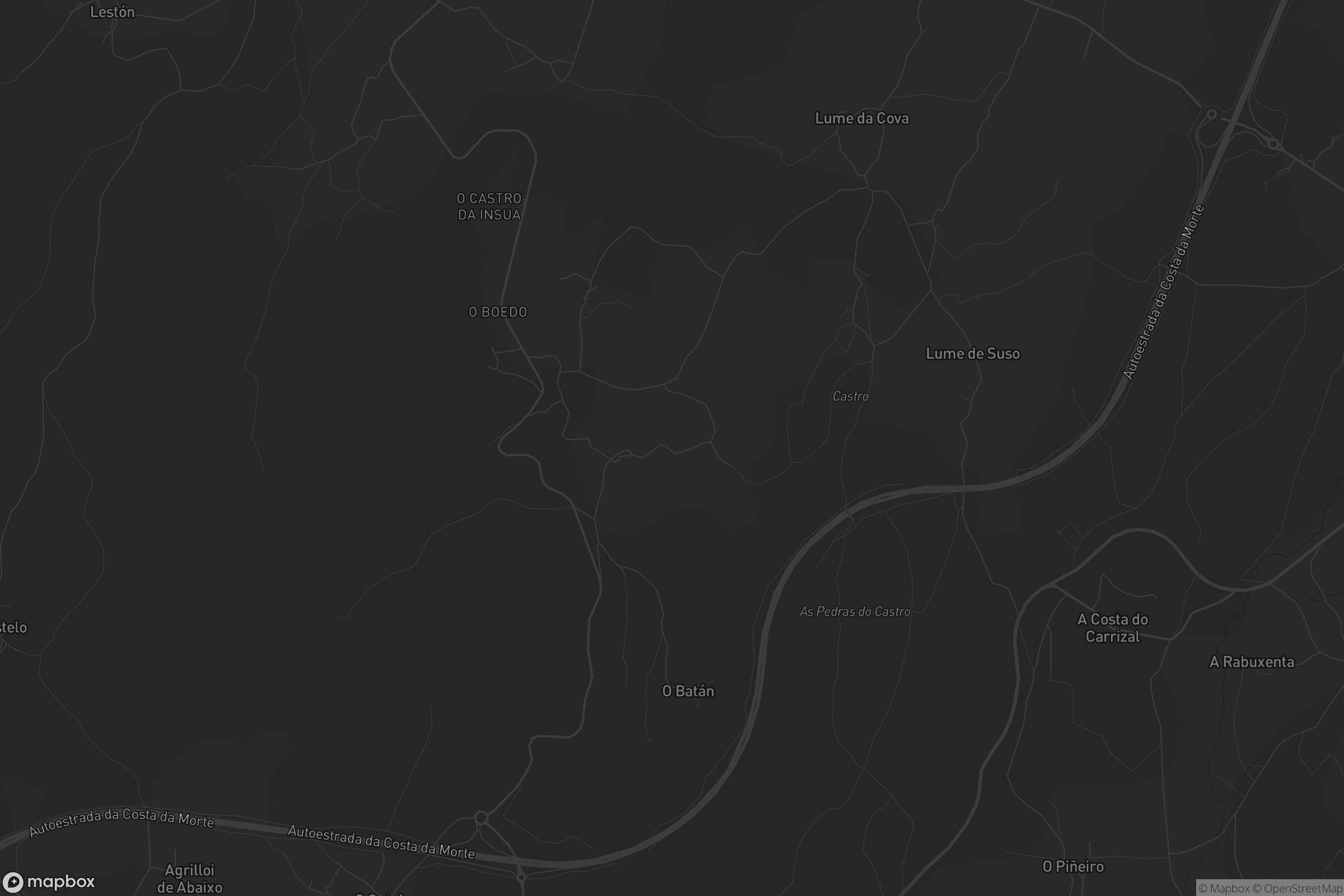 Mapa de Santa Baia de Castro