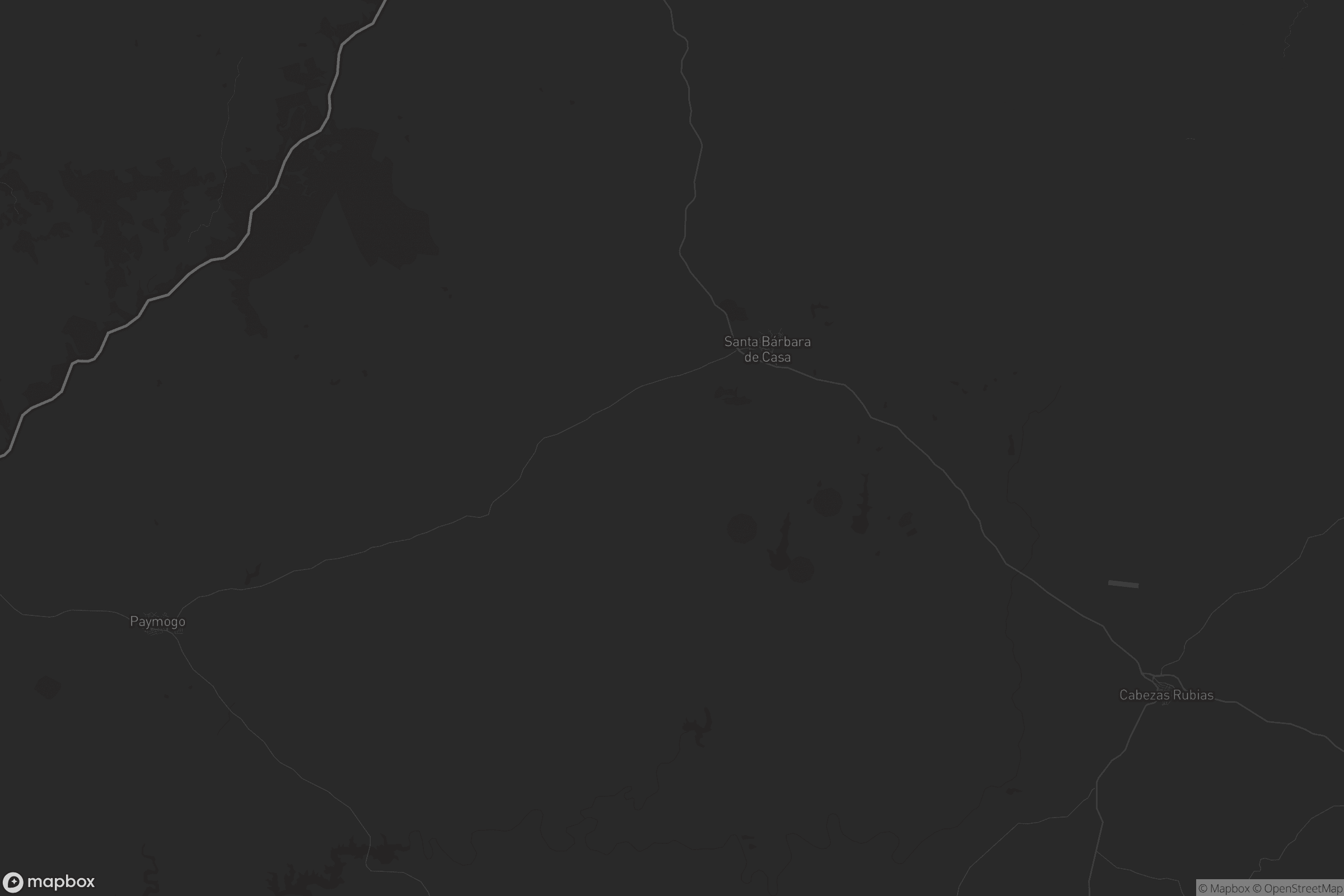 Mapa de Santa Bárbara de Casa