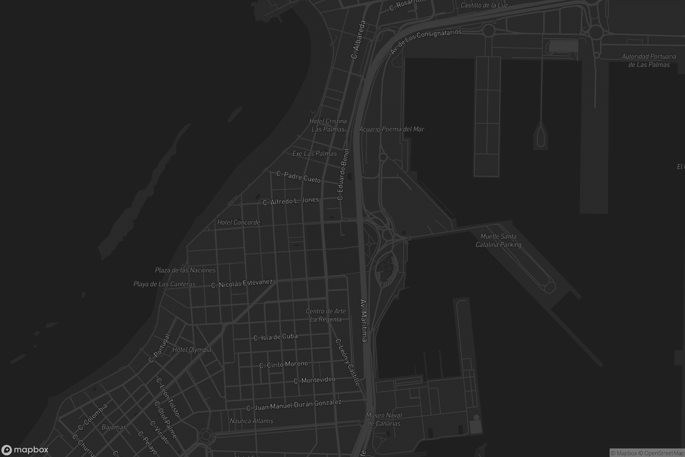 Mapa de Santa Catalina-Canteras