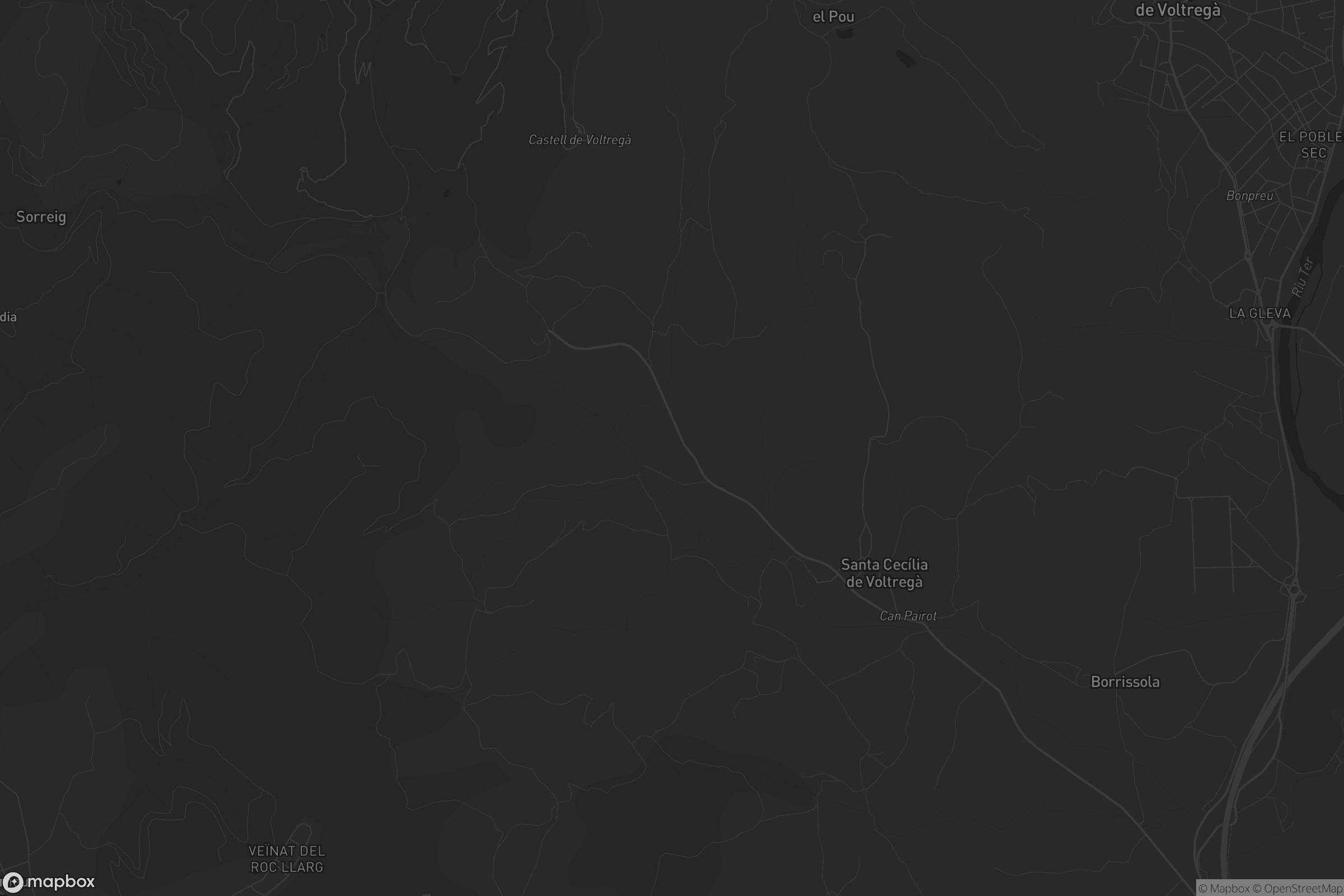 Mapa de Santa Cecília de Voltregà