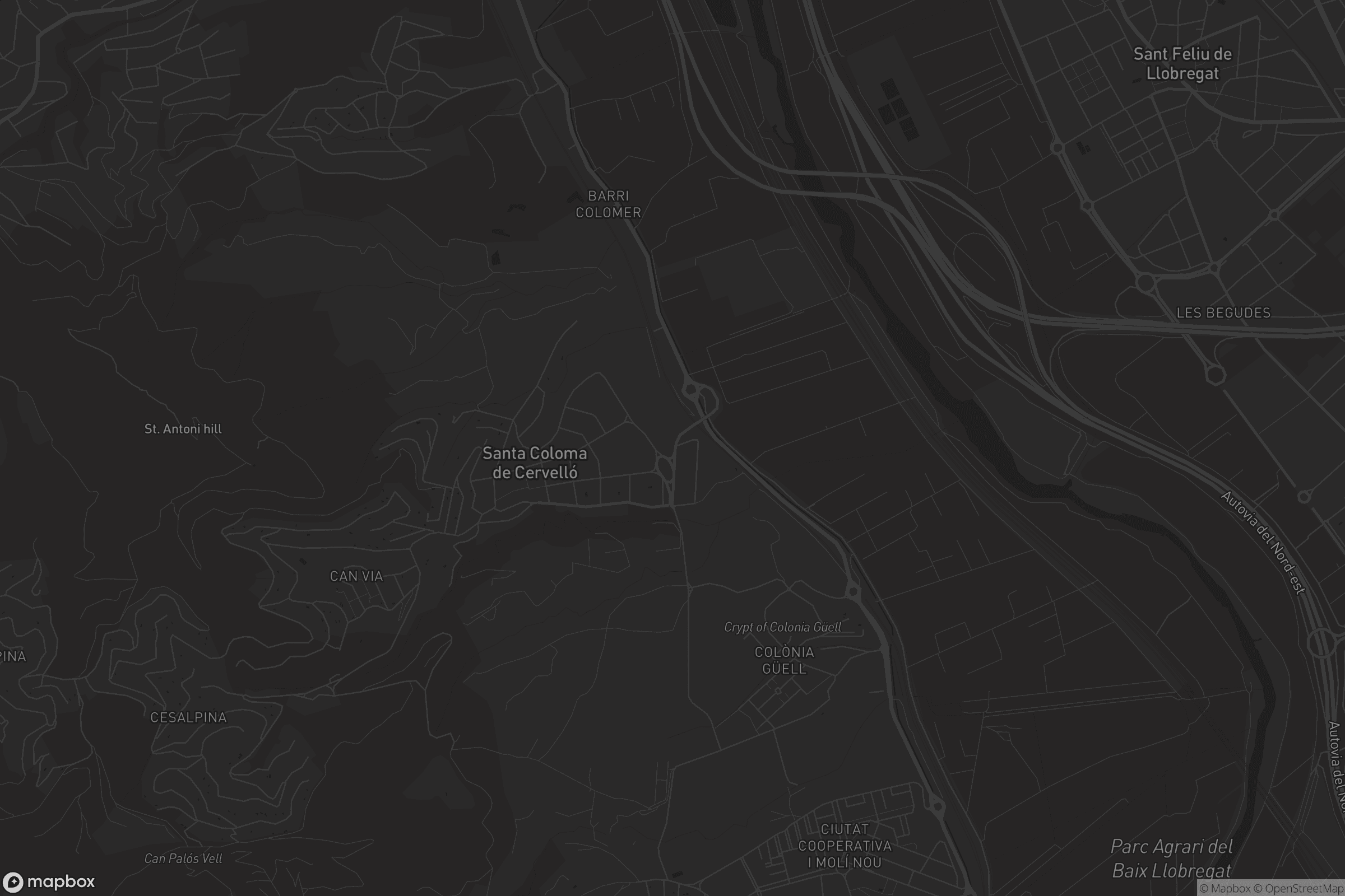 Mapa de Santa Coloma de Cervelló