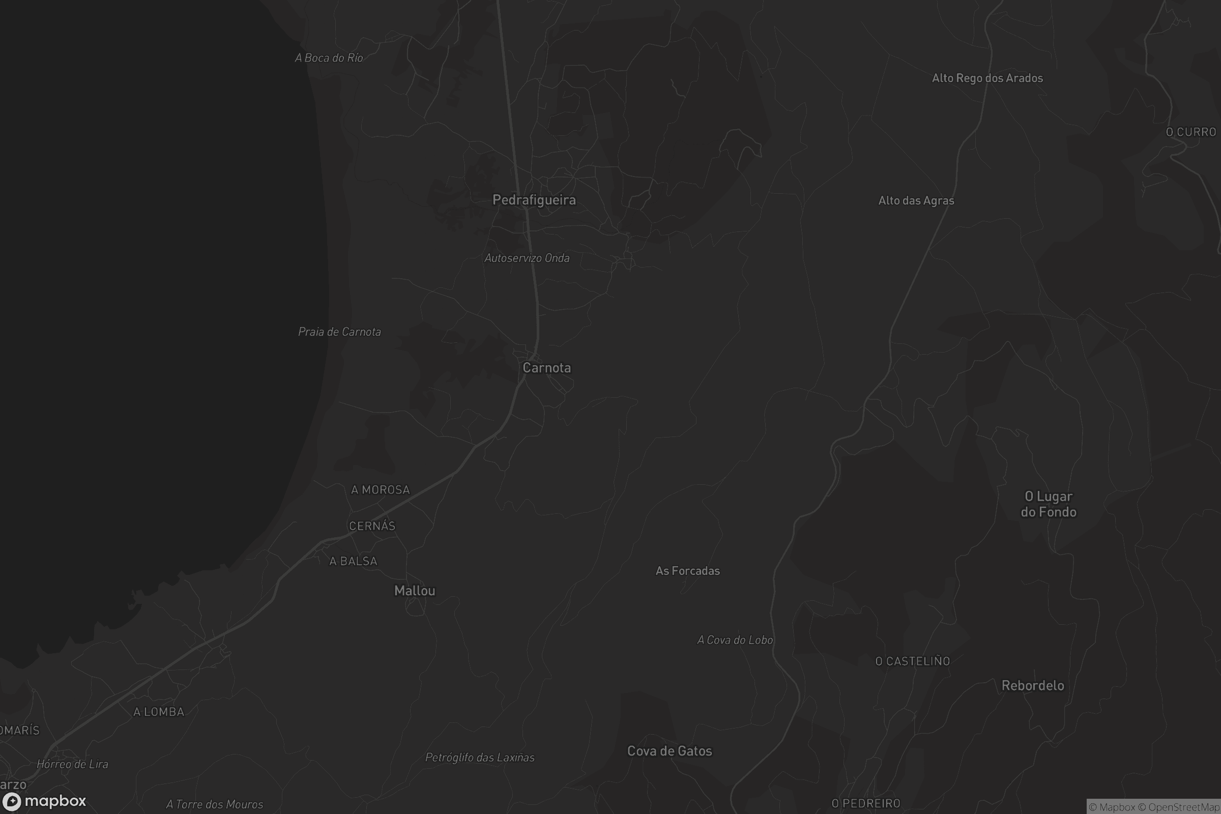 Mapa de Santa Comba de Carnota