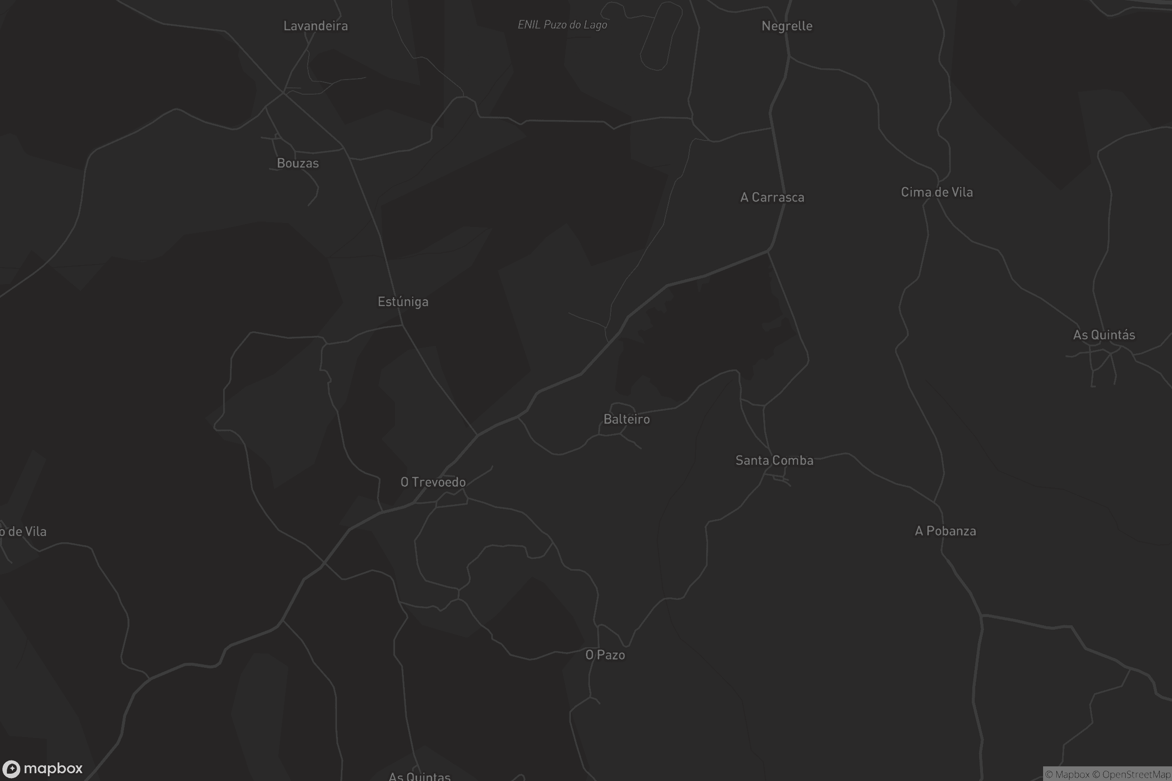 Mapa de Santa Comba do Trevoedo