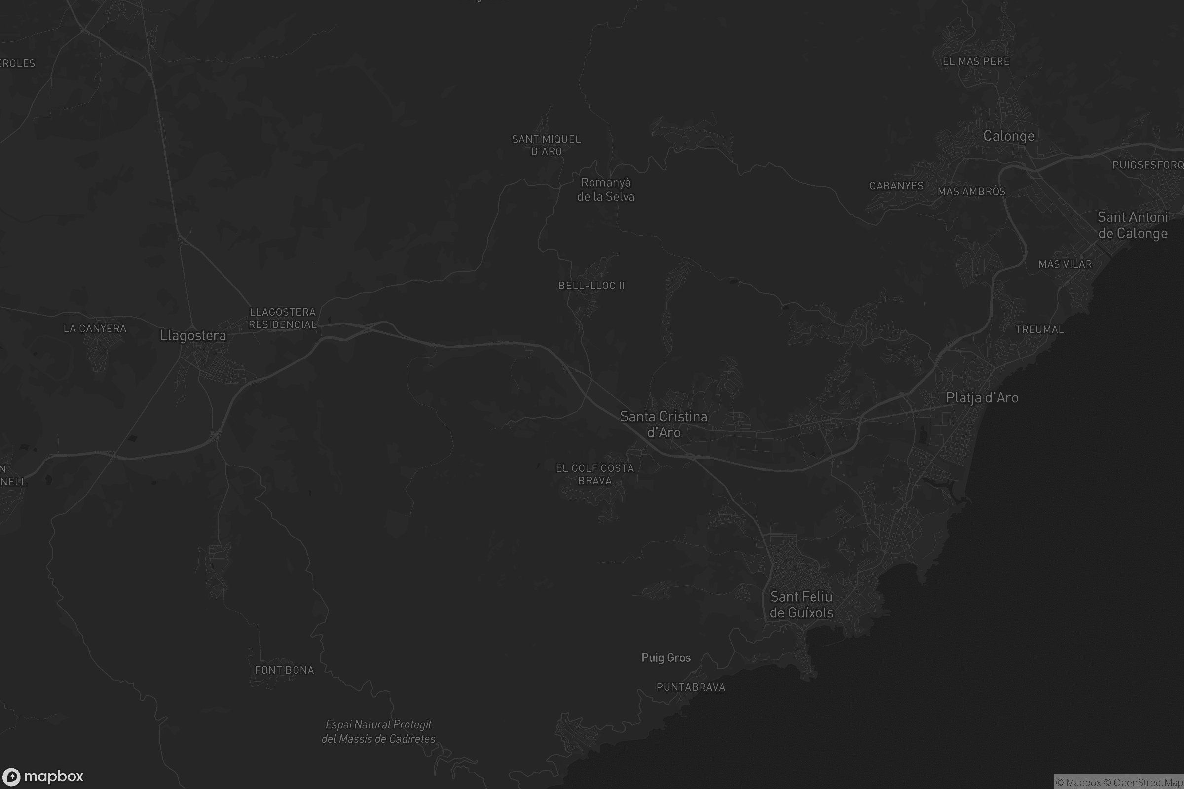 Mapa de Santa Cristina d'Aro