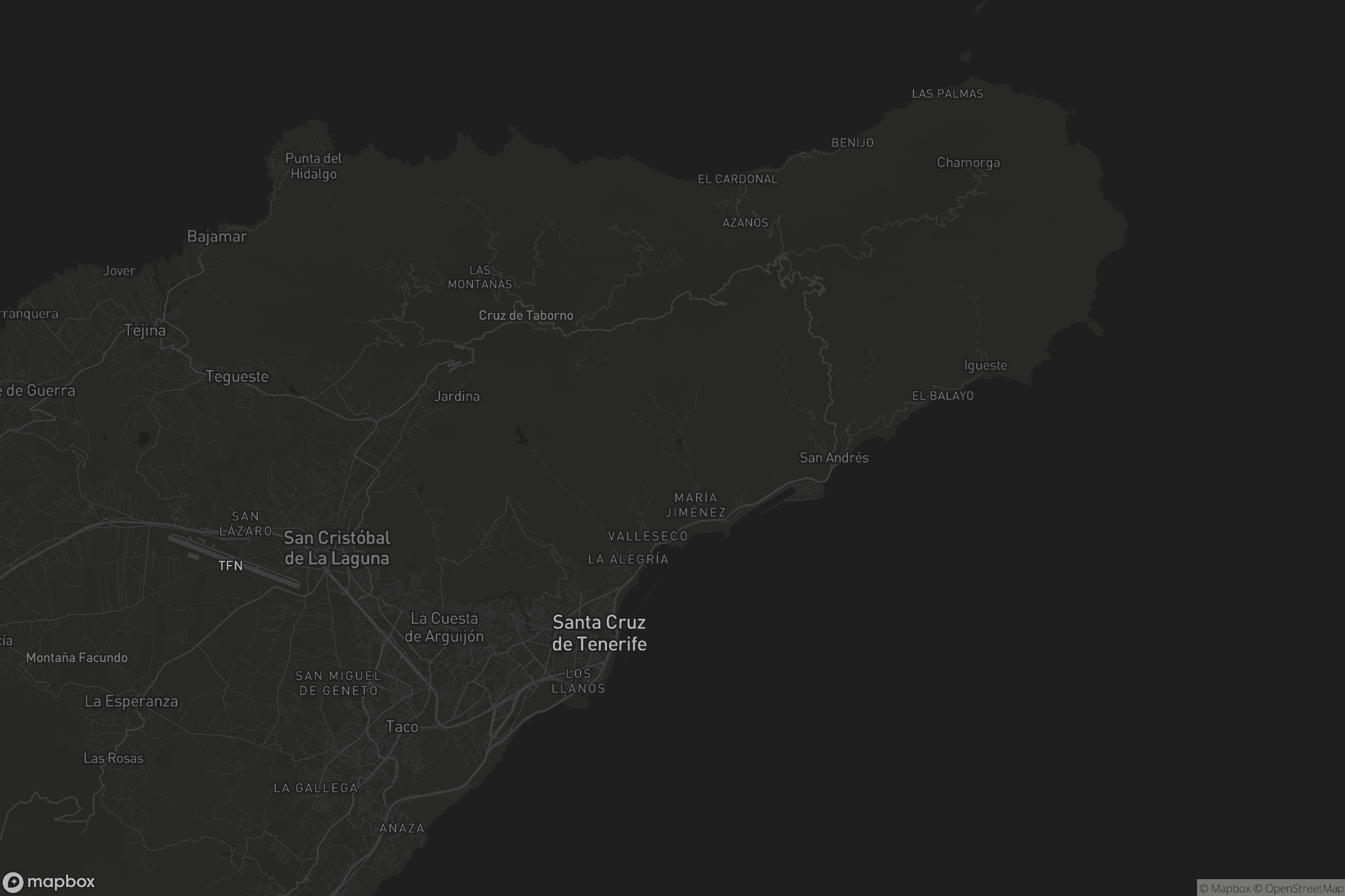 Mapa de Santa Cruz de Tenerife