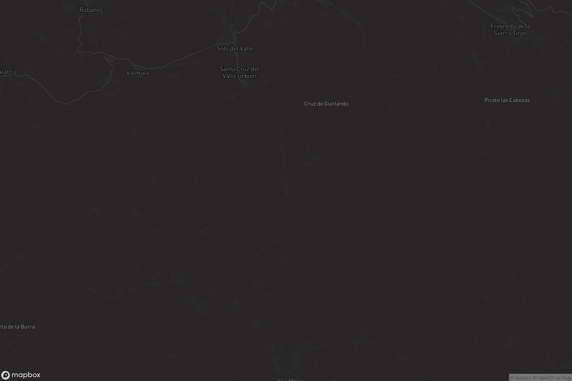 Mapa de Santa Cruz del Valle Urbión